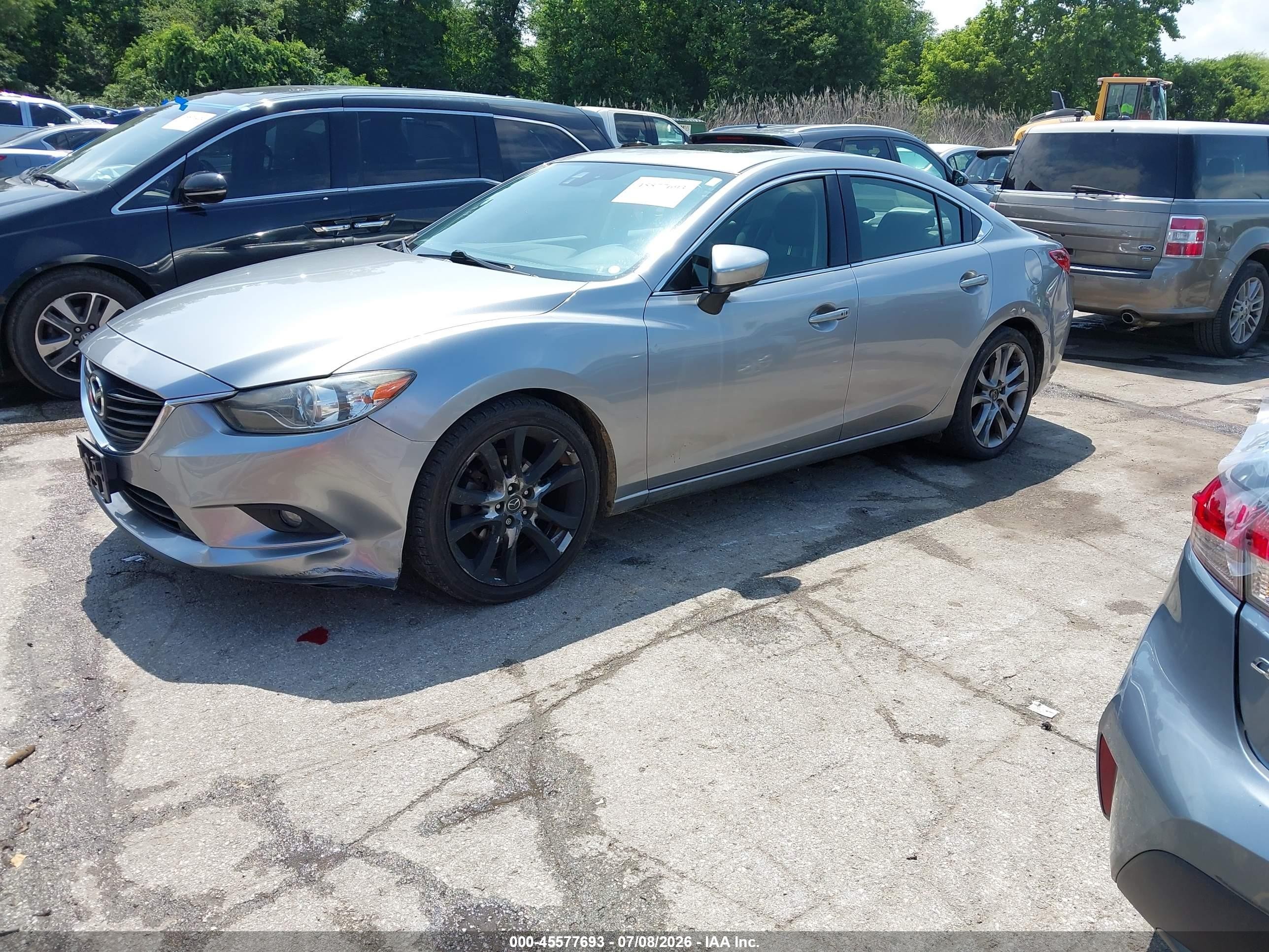 2015 Mazda Mazda6 I Grand Touring Silver vin: JM1GJ1W55F1221066