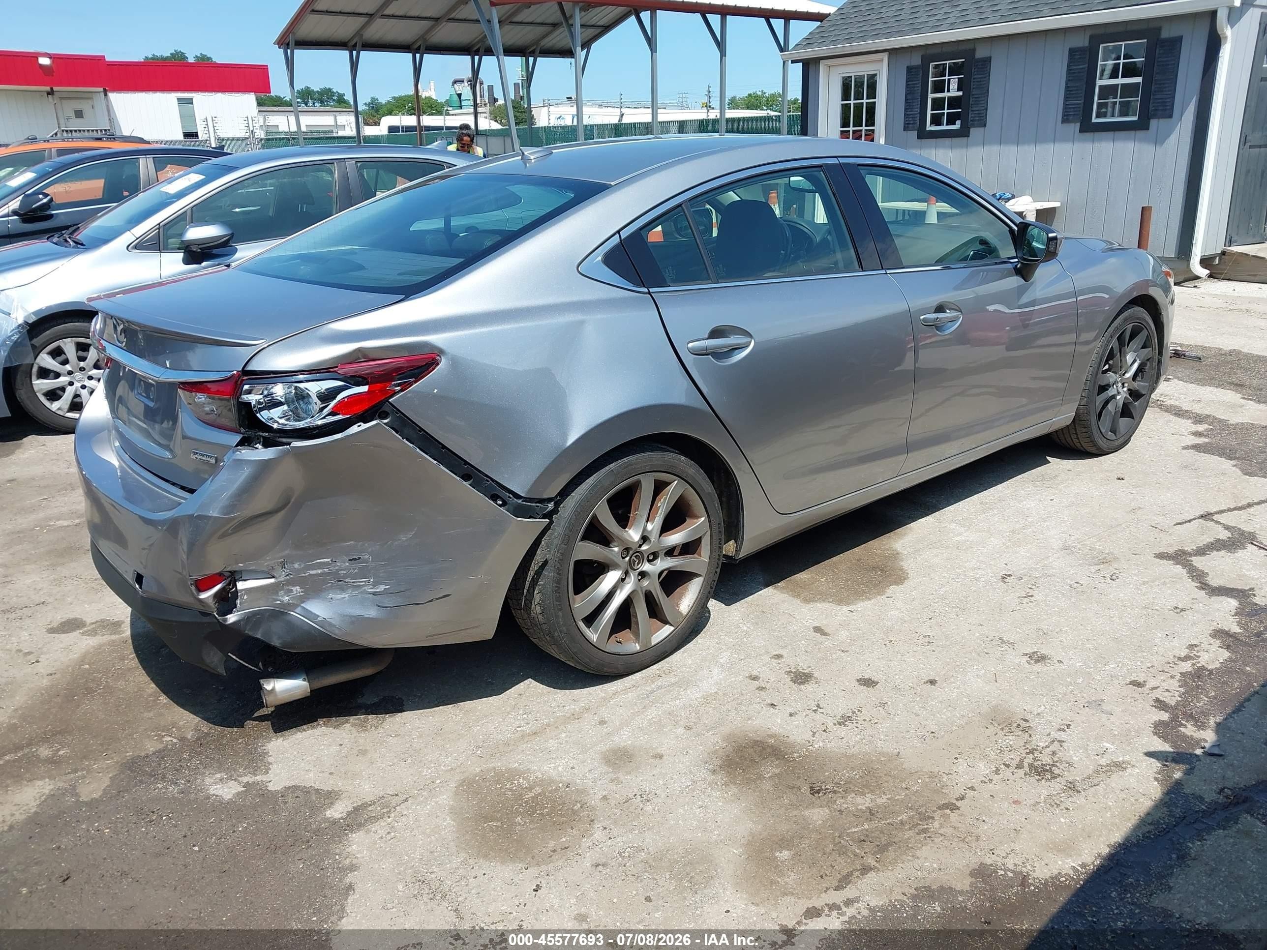 2015 Mazda Mazda6 I Grand Touring Silver vin: JM1GJ1W55F1221066