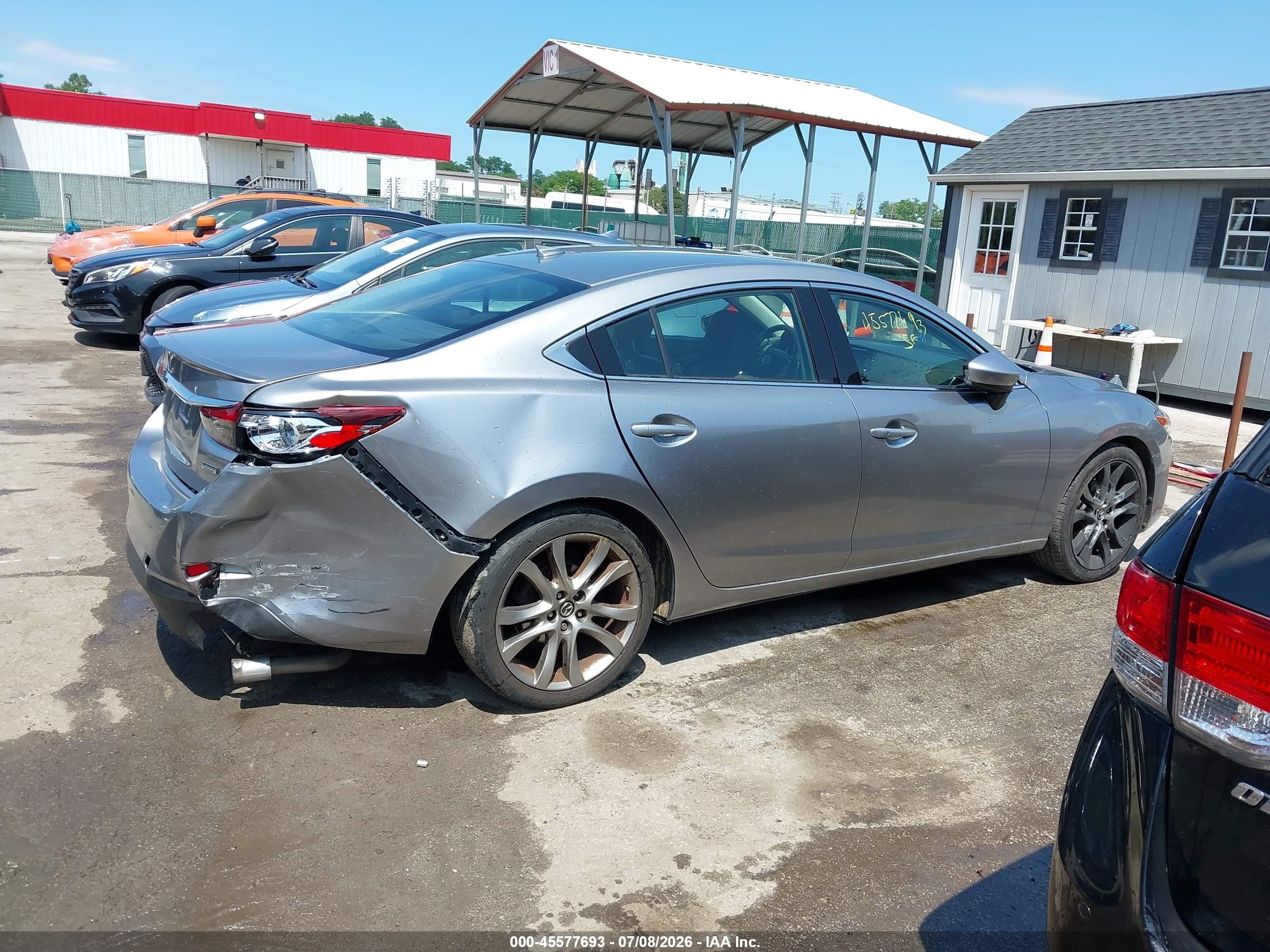 2015 Mazda Mazda6 I Grand Touring Silver vin: JM1GJ1W55F1221066