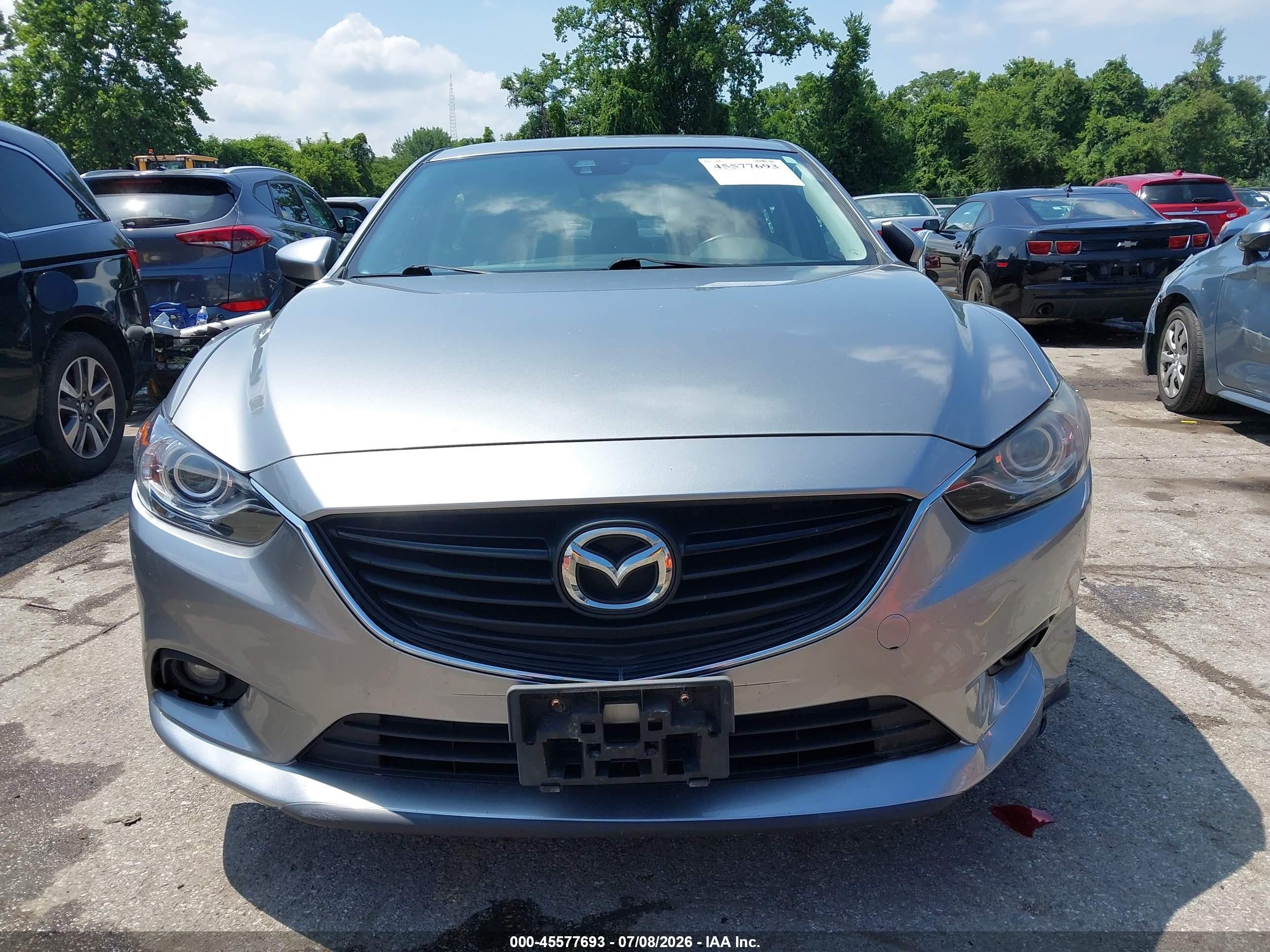 2015 Mazda Mazda6 I Grand Touring Silver vin: JM1GJ1W55F1221066