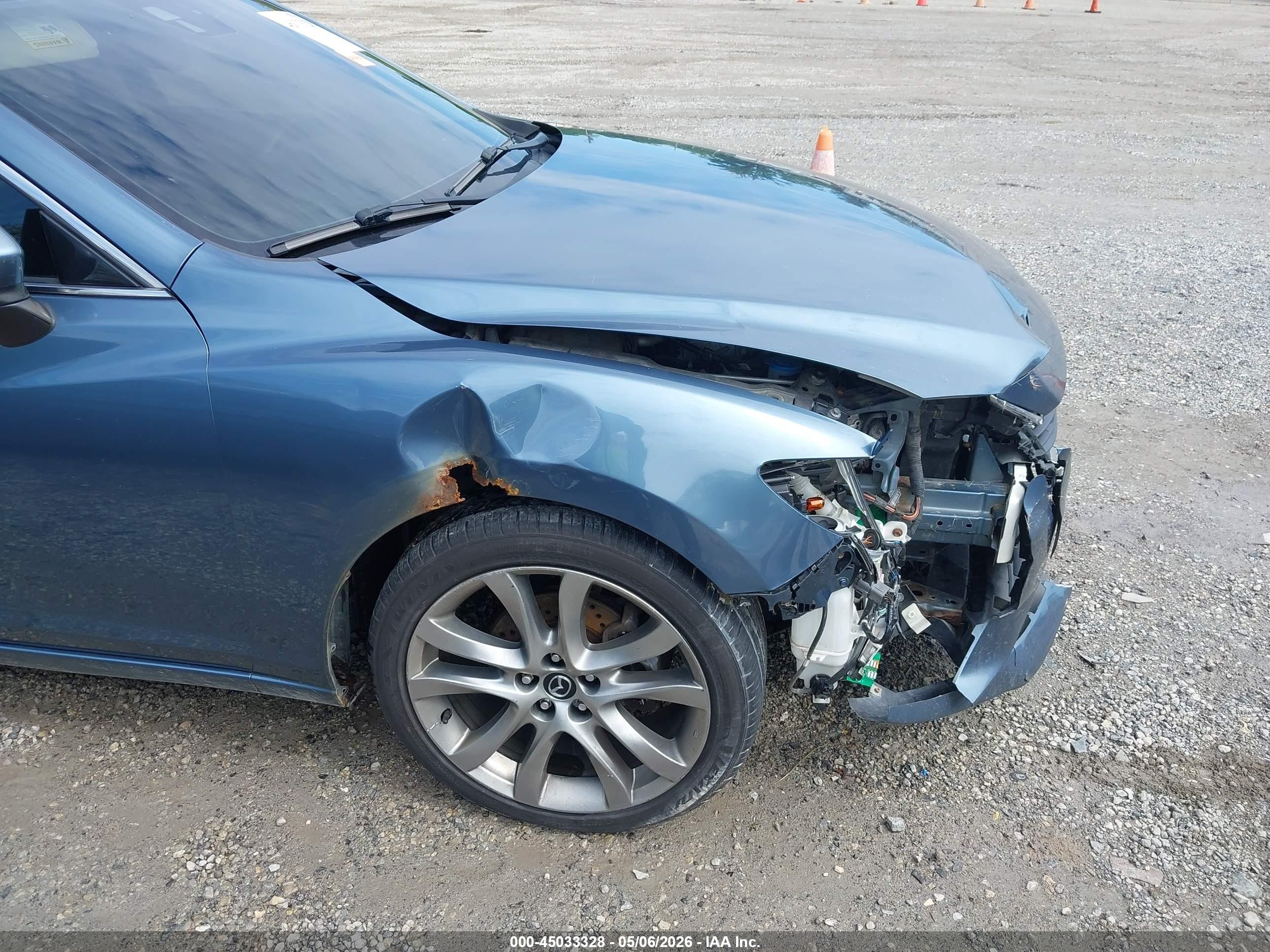 2014 Mazda Mazda6 I Grand Touring Blue vin: JM1GJ1W56E1100920