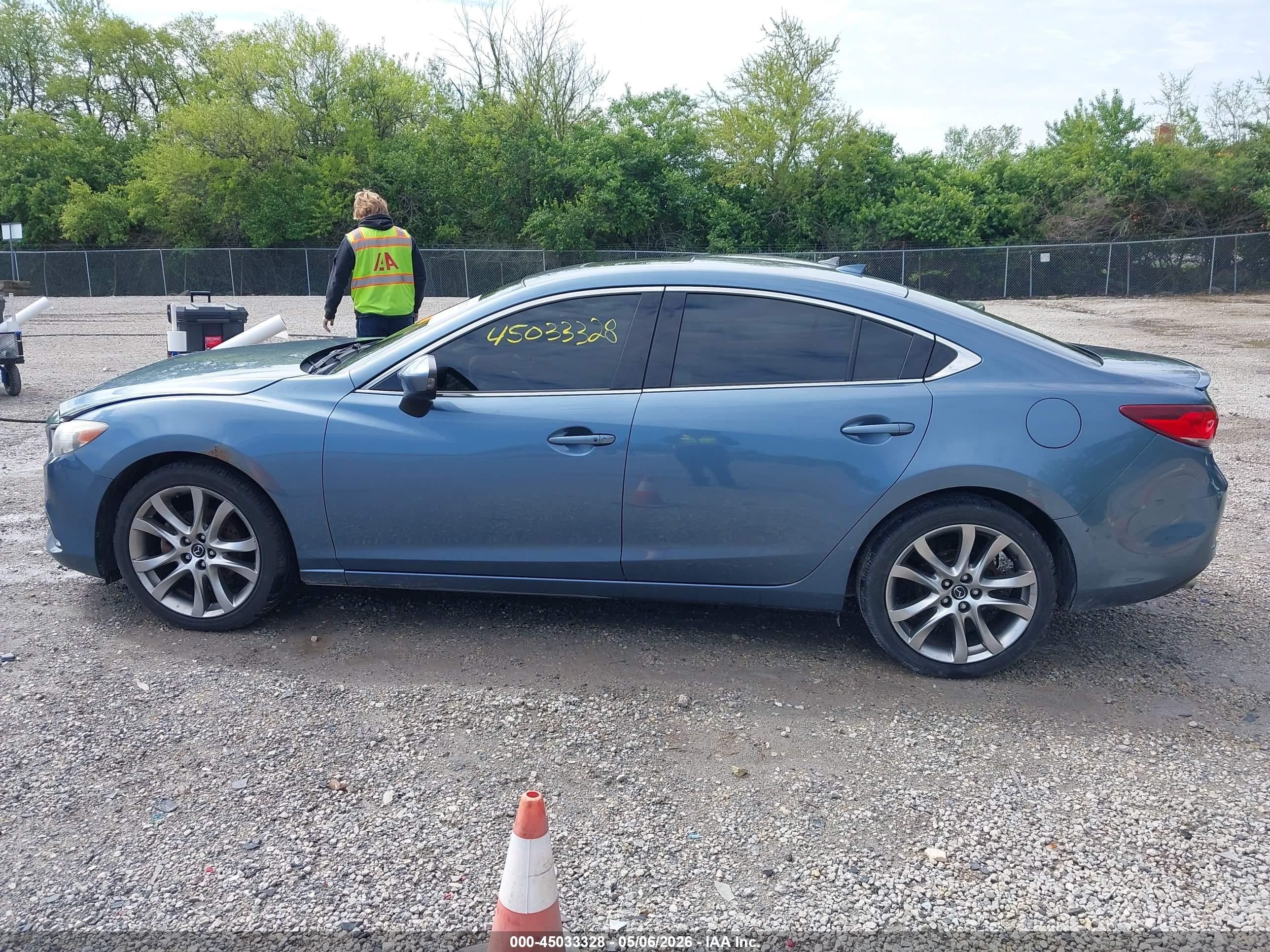 2014 Mazda Mazda6 I Grand Touring Blue vin: JM1GJ1W56E1100920