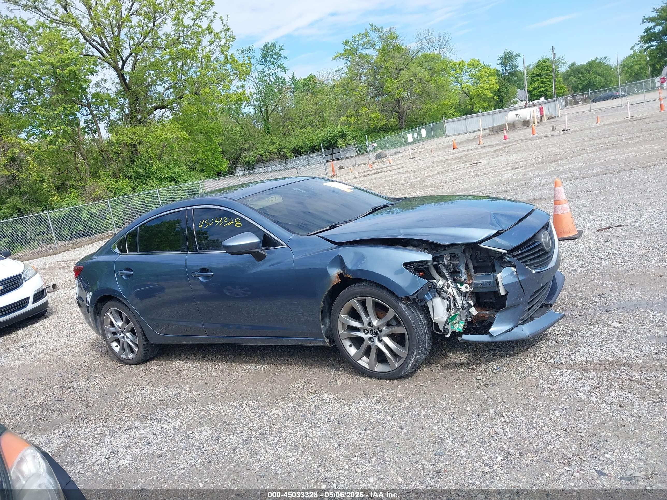 2014 Mazda Mazda6 I Grand Touring Blue vin: JM1GJ1W56E1100920
