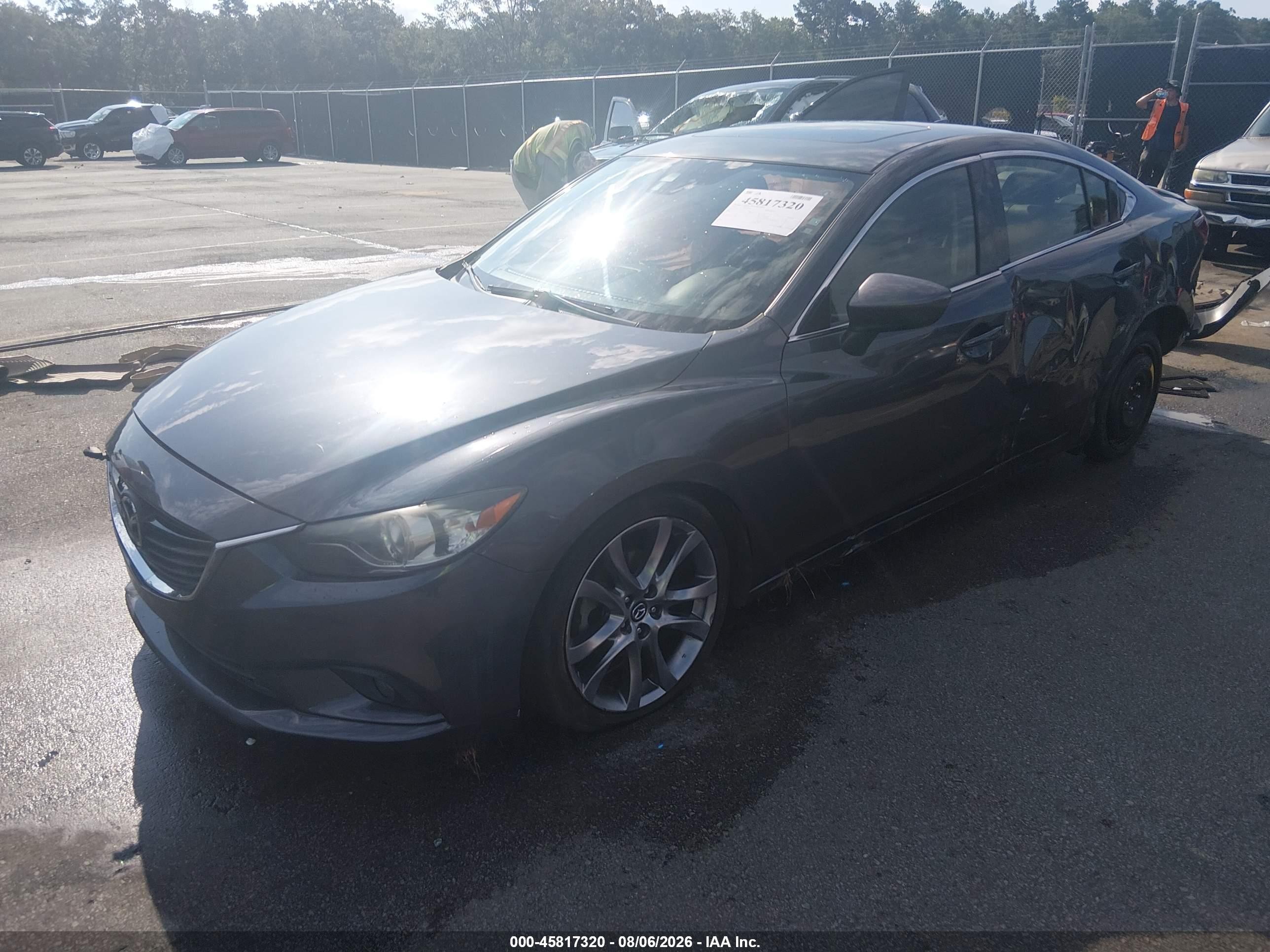 2015 Mazda Mazda6 I Grand Touring Black vin: JM1GJ1W56F1179684