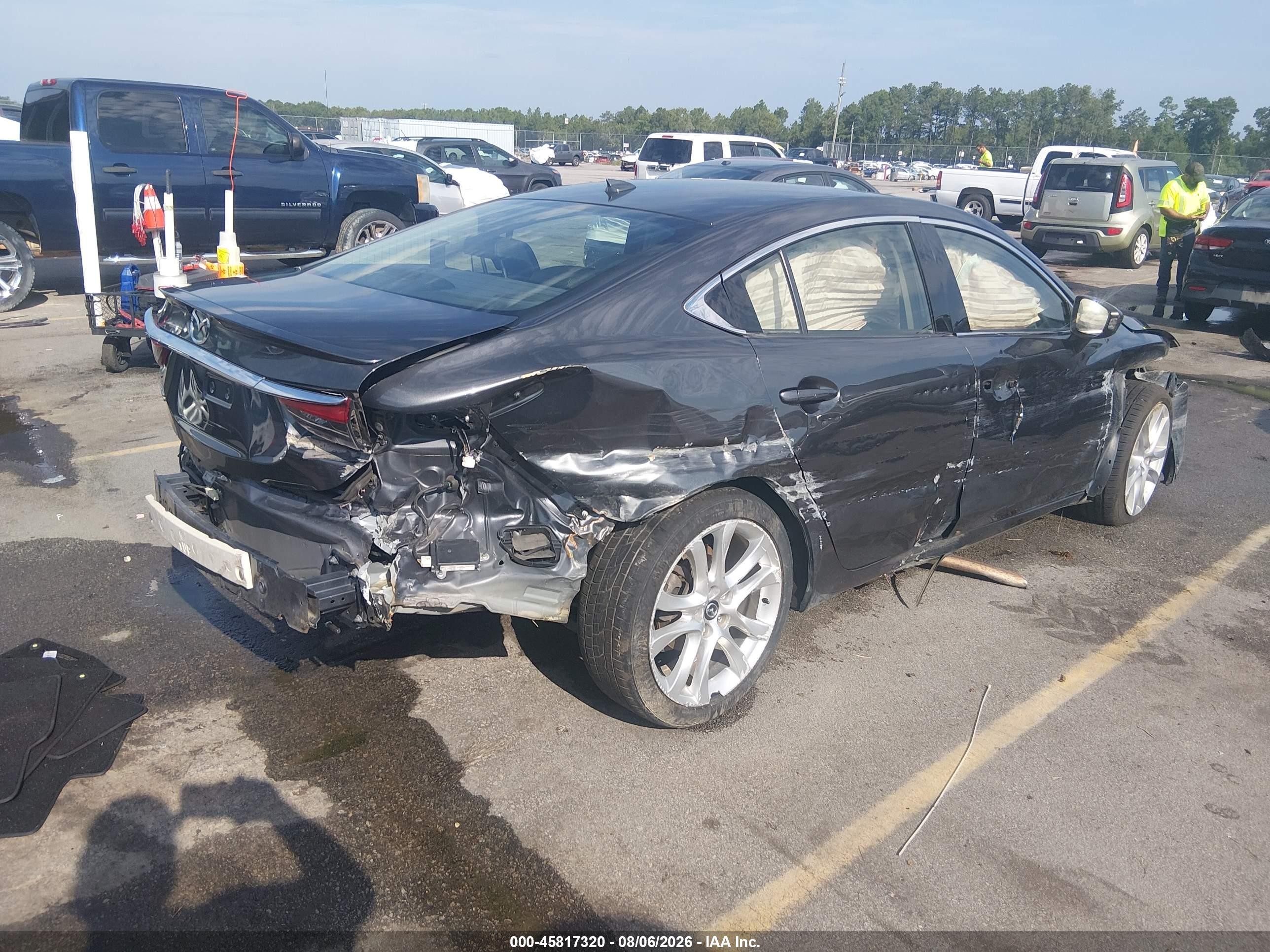 2015 Mazda Mazda6 I Grand Touring Black vin: JM1GJ1W56F1179684