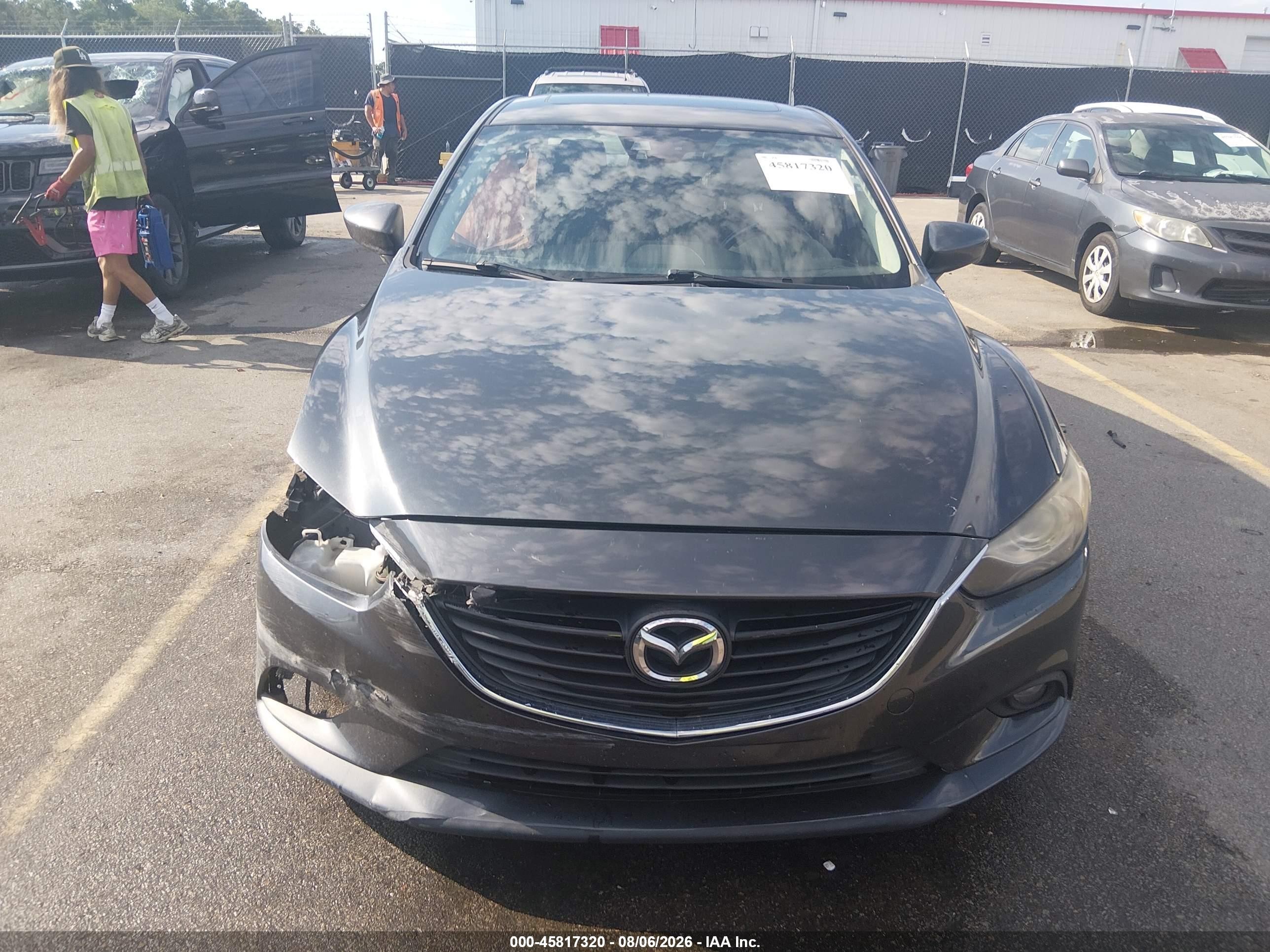 2015 Mazda Mazda6 I Grand Touring Black vin: JM1GJ1W56F1179684