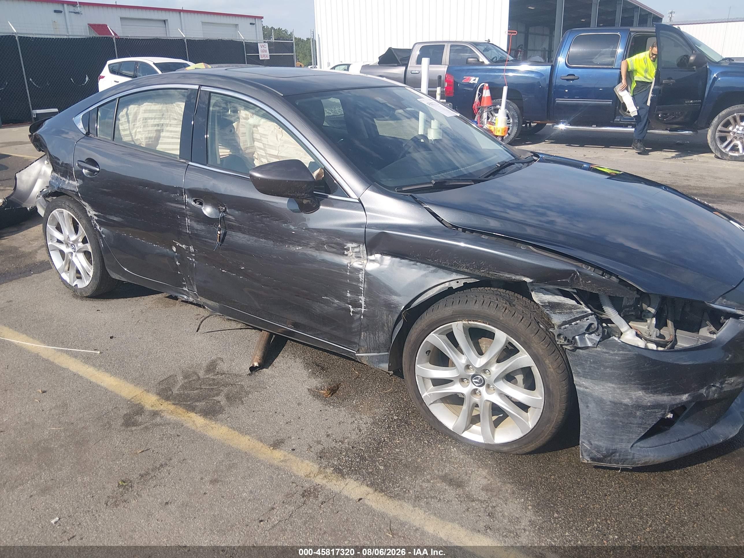2015 Mazda Mazda6 I Grand Touring Black vin: JM1GJ1W56F1179684