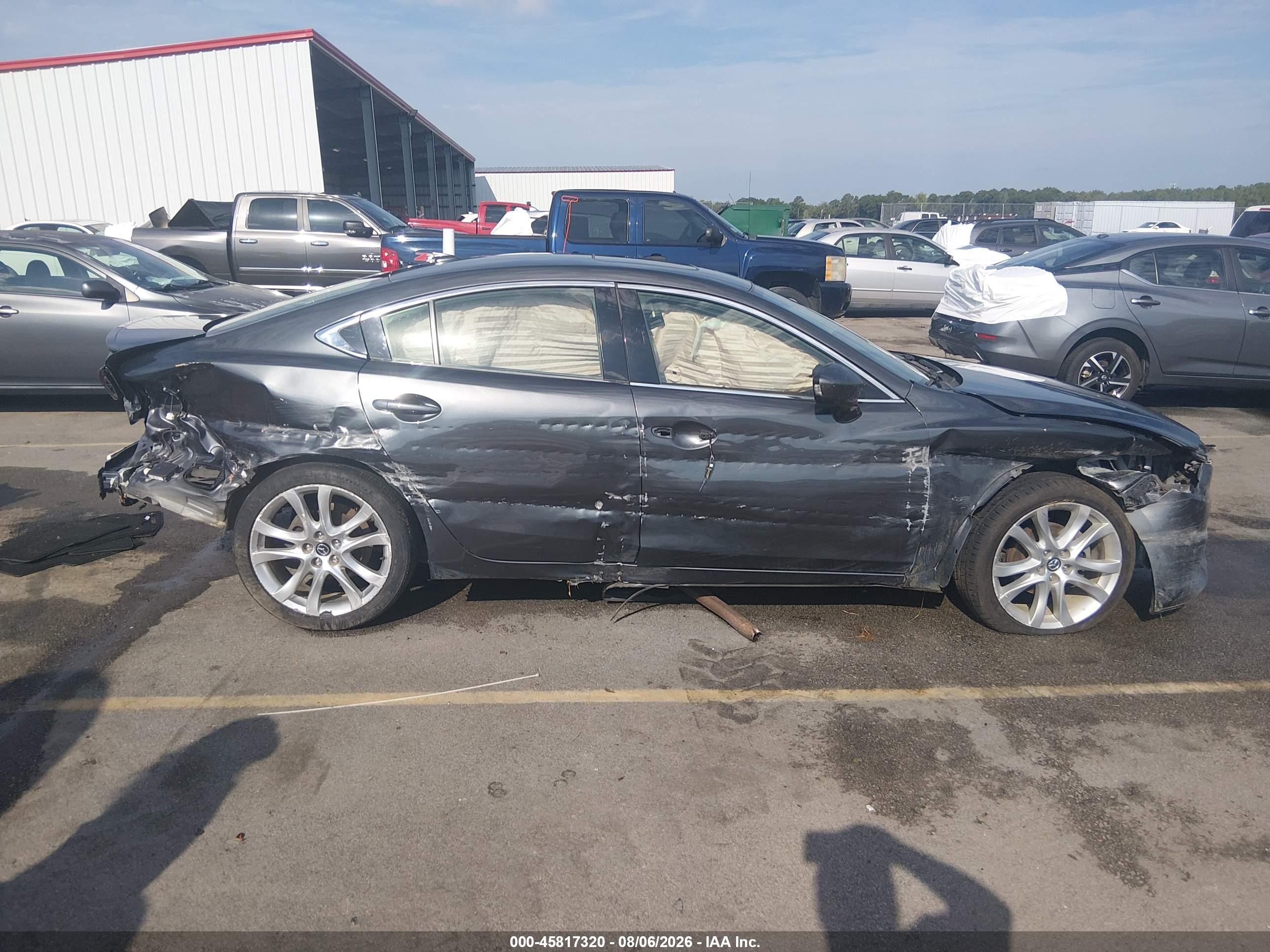 2015 Mazda Mazda6 I Grand Touring Black vin: JM1GJ1W56F1179684