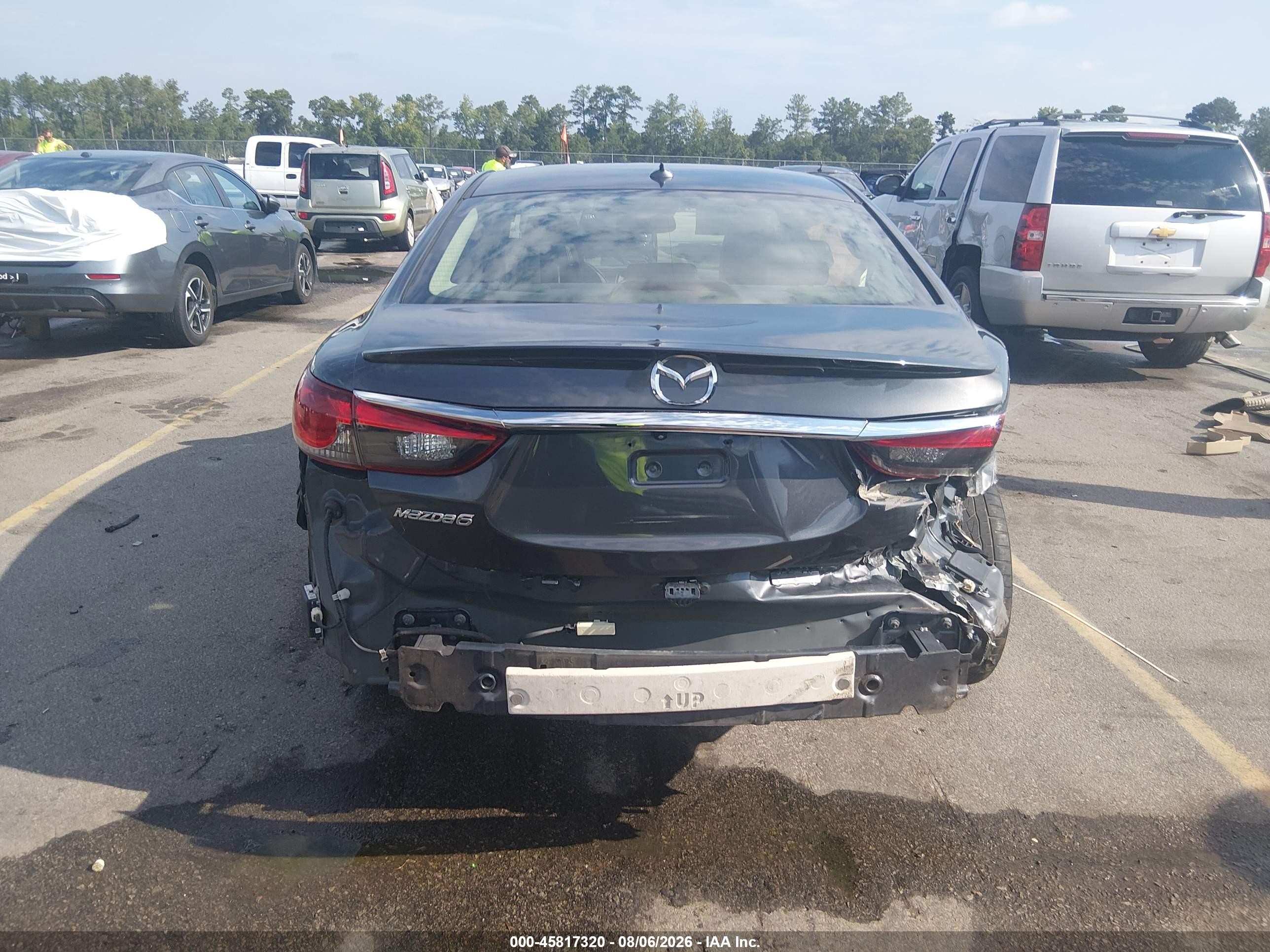 2015 Mazda Mazda6 I Grand Touring Black vin: JM1GJ1W56F1179684