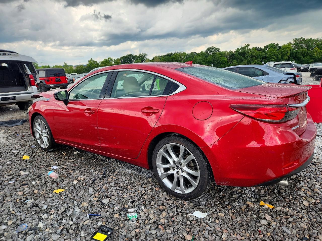 2014 Mazda 6 Grand Touring Red vin: JM1GJ1W57E1105317