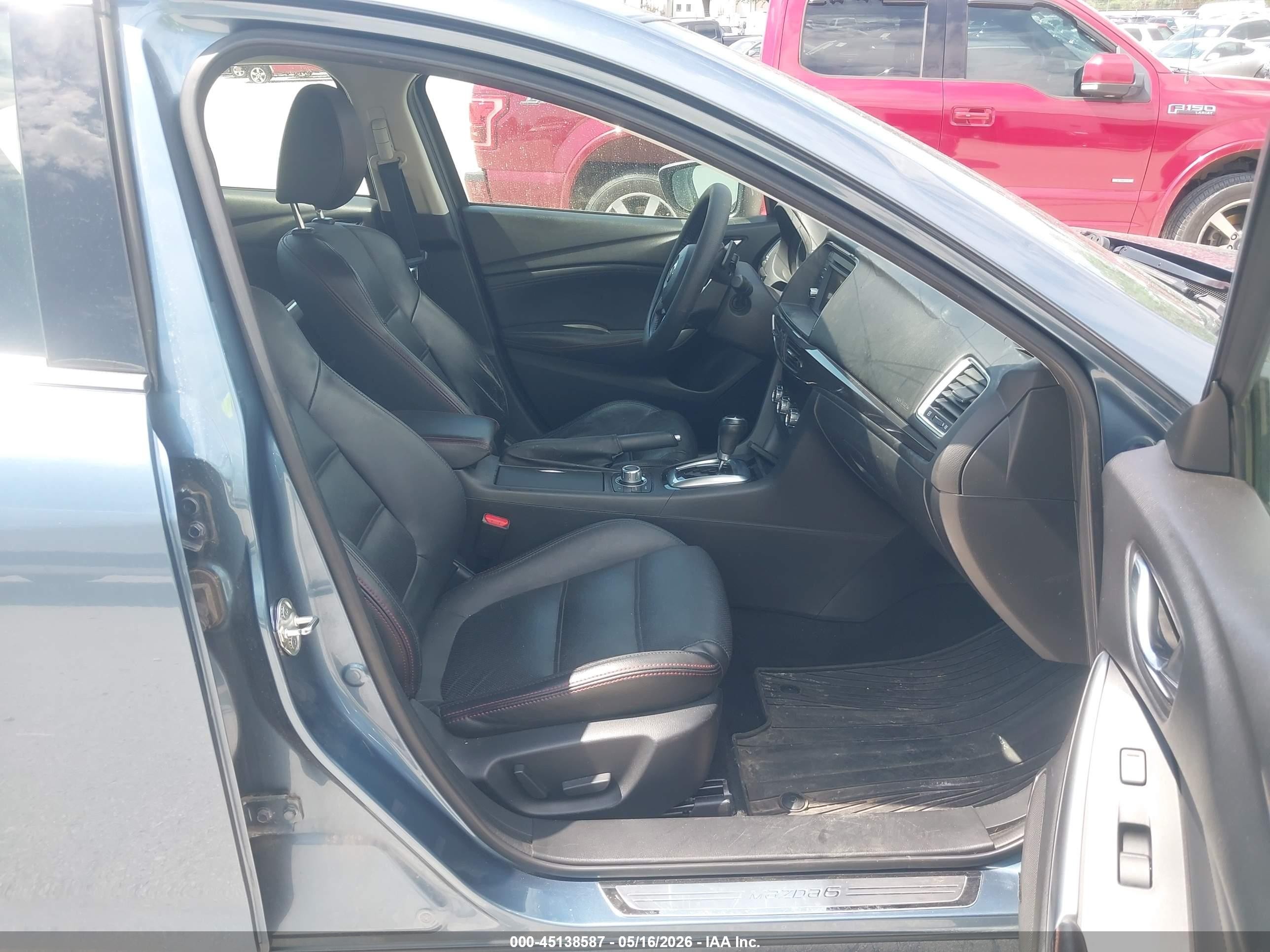 2014 Mazda Mazda6 I Grand Touring Light Blue vin: JM1GJ1W57E1111697