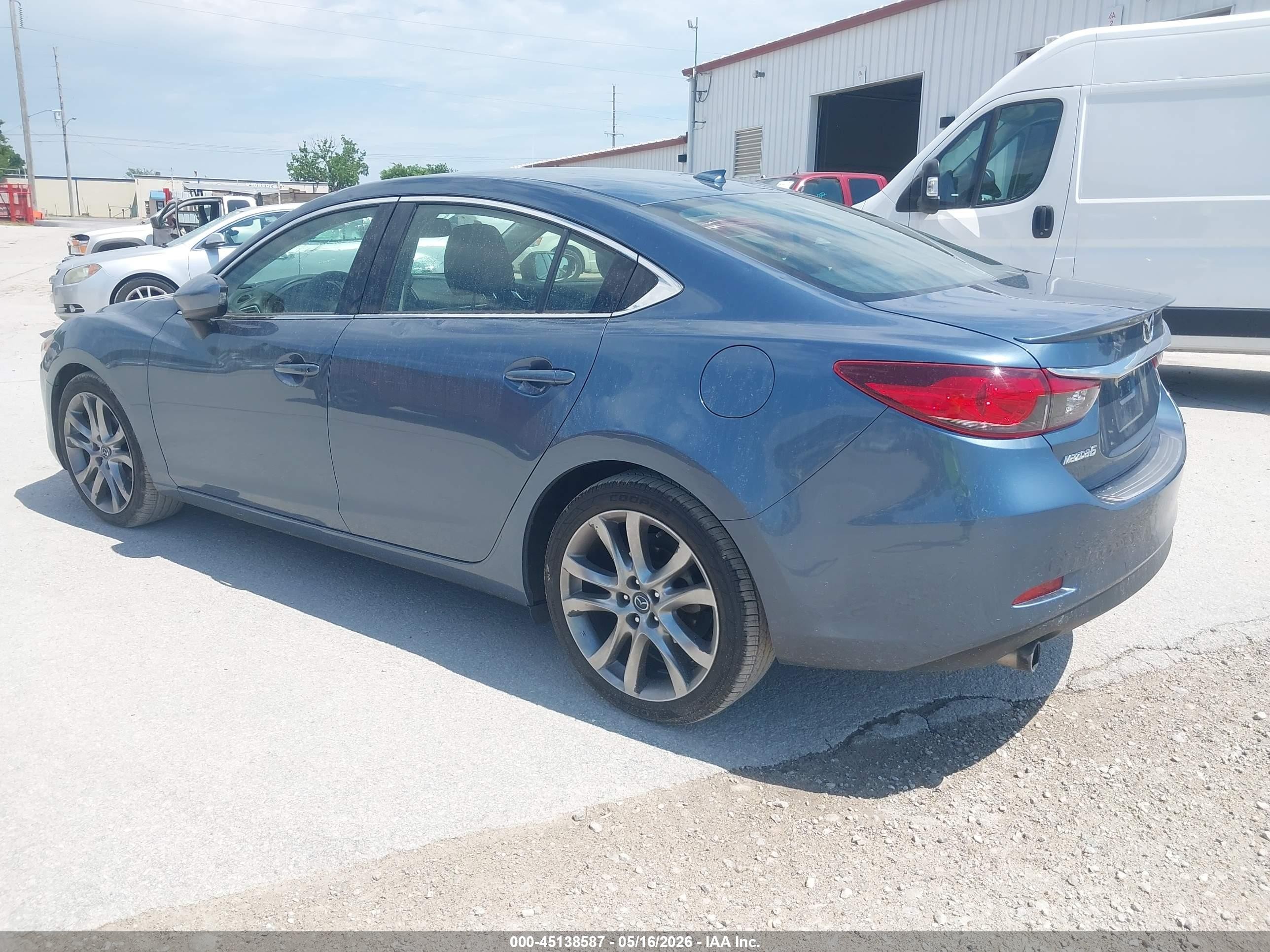 2014 Mazda Mazda6 I Grand Touring Light Blue vin: JM1GJ1W57E1111697