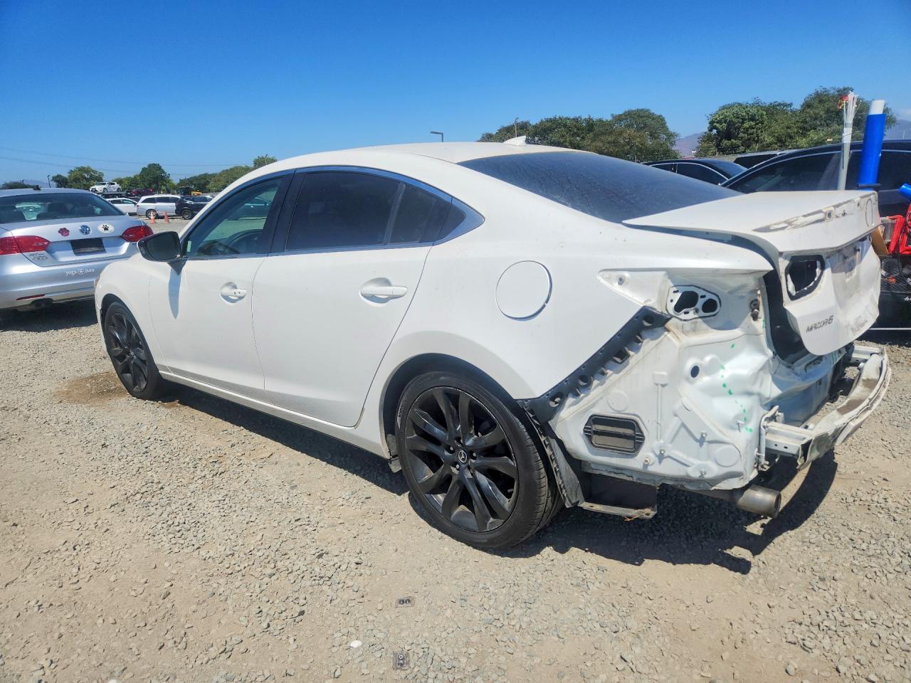 2015 Mazda 6 Grand Touring White vin: JM1GJ1W57F1189947