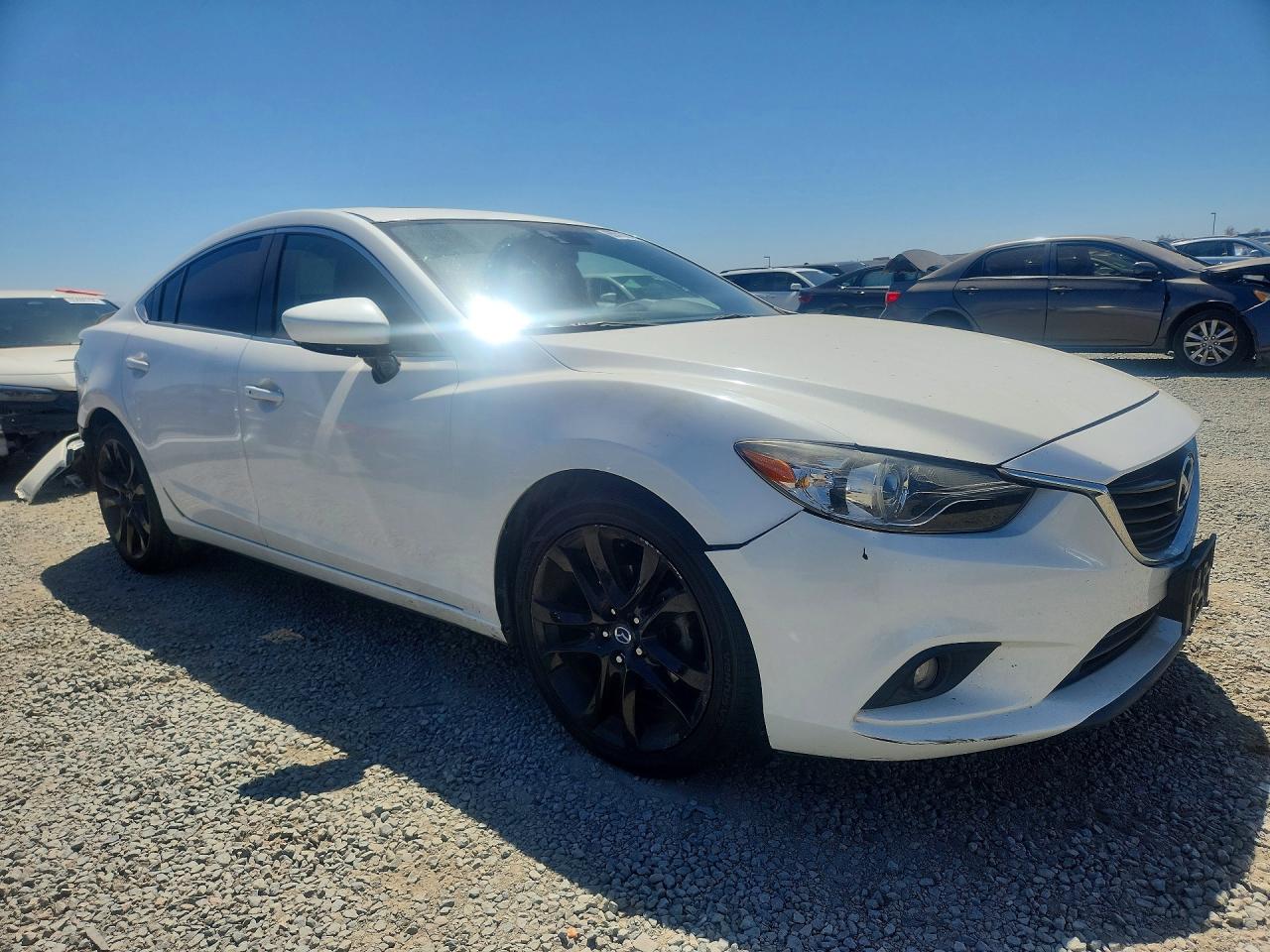 2015 Mazda 6 Grand Touring White vin: JM1GJ1W57F1189947