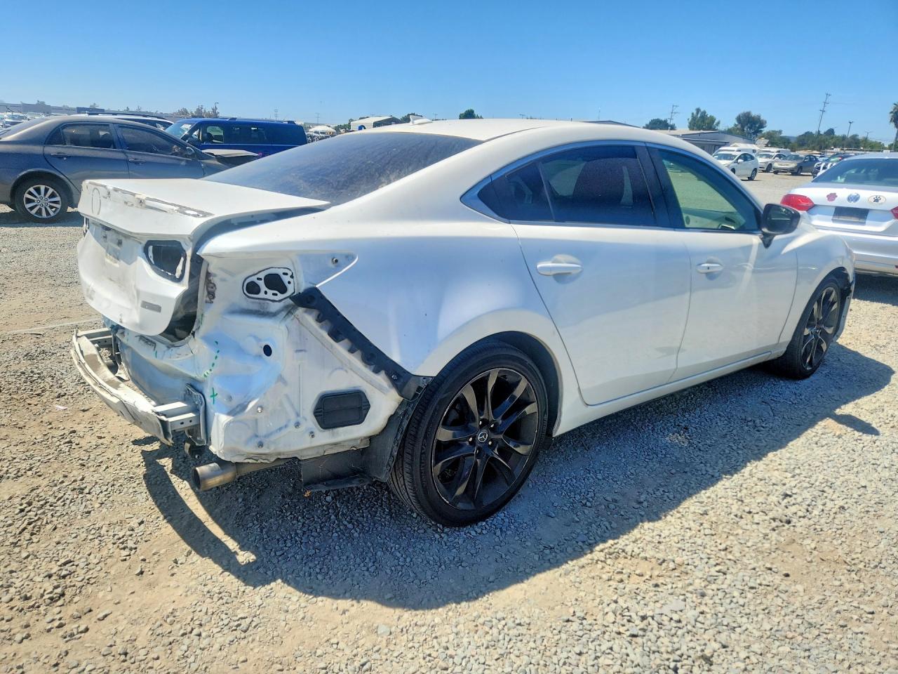 2015 Mazda 6 Grand Touring White vin: JM1GJ1W57F1189947