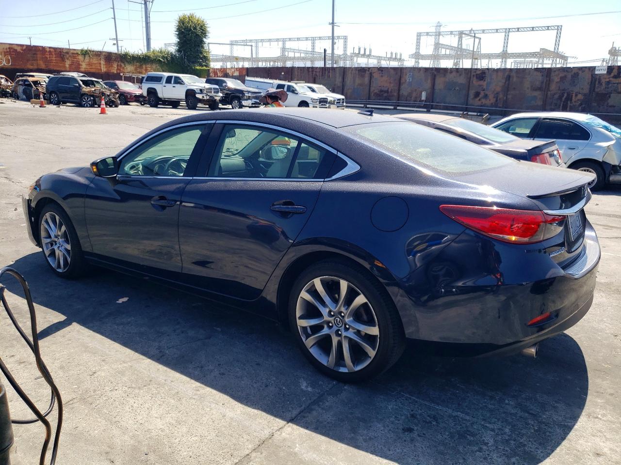 2015 Mazda 6 Grand Touring Blue vin: JM1GJ1W57F1212935