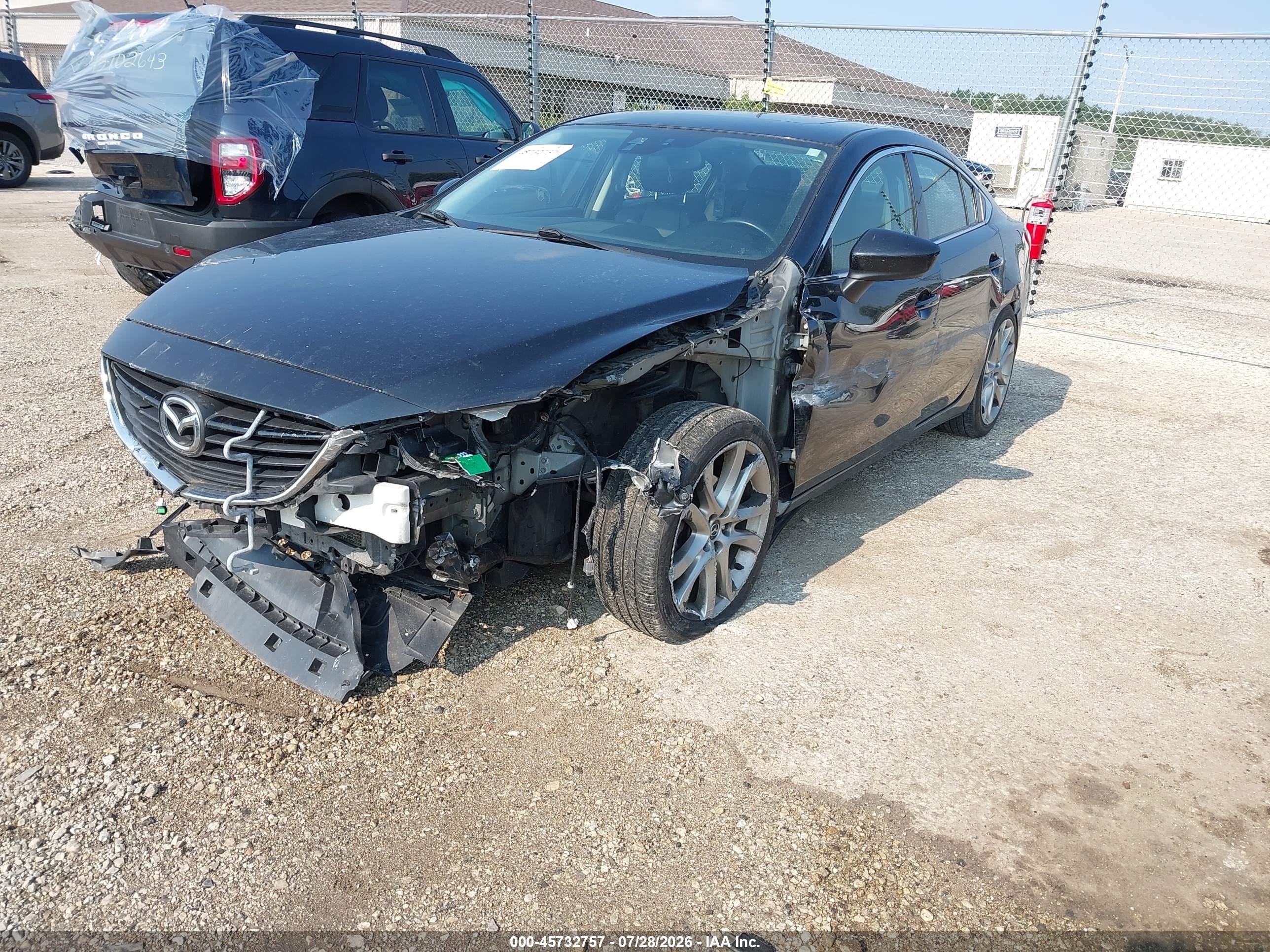 2015 Mazda Mazda6 I Grand Touring Black vin: JM1GJ1W57F1215446