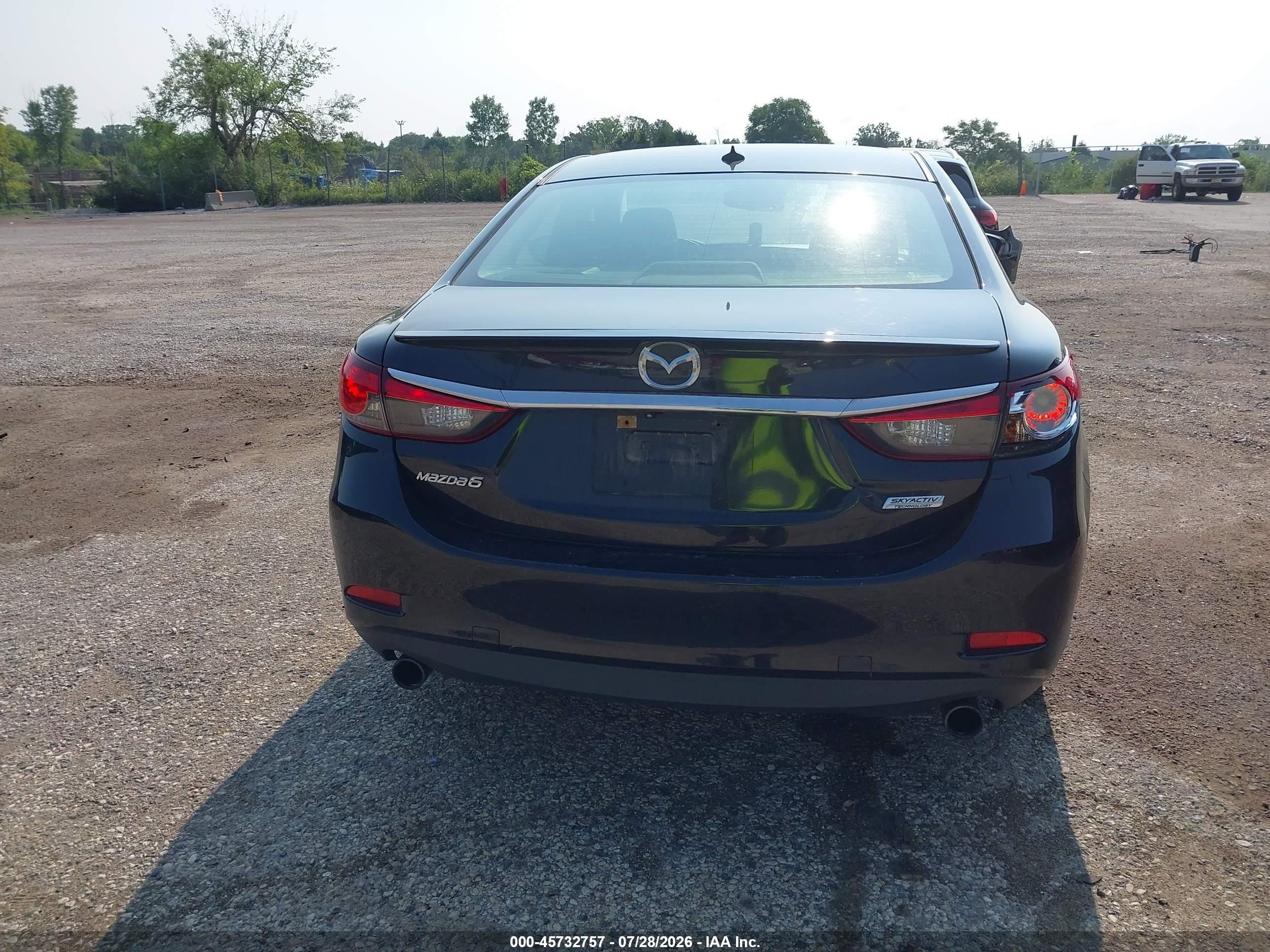 2015 Mazda Mazda6 I Grand Touring Black vin: JM1GJ1W57F1215446