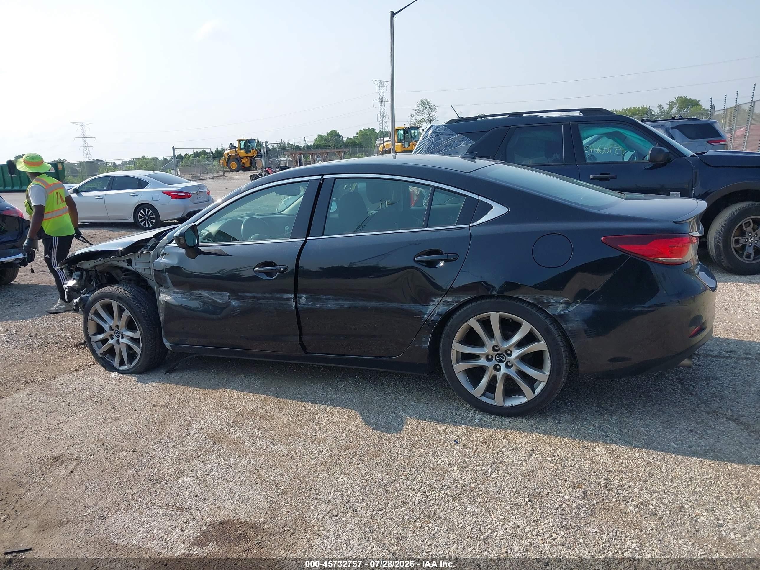 2015 Mazda Mazda6 I Grand Touring Black vin: JM1GJ1W57F1215446