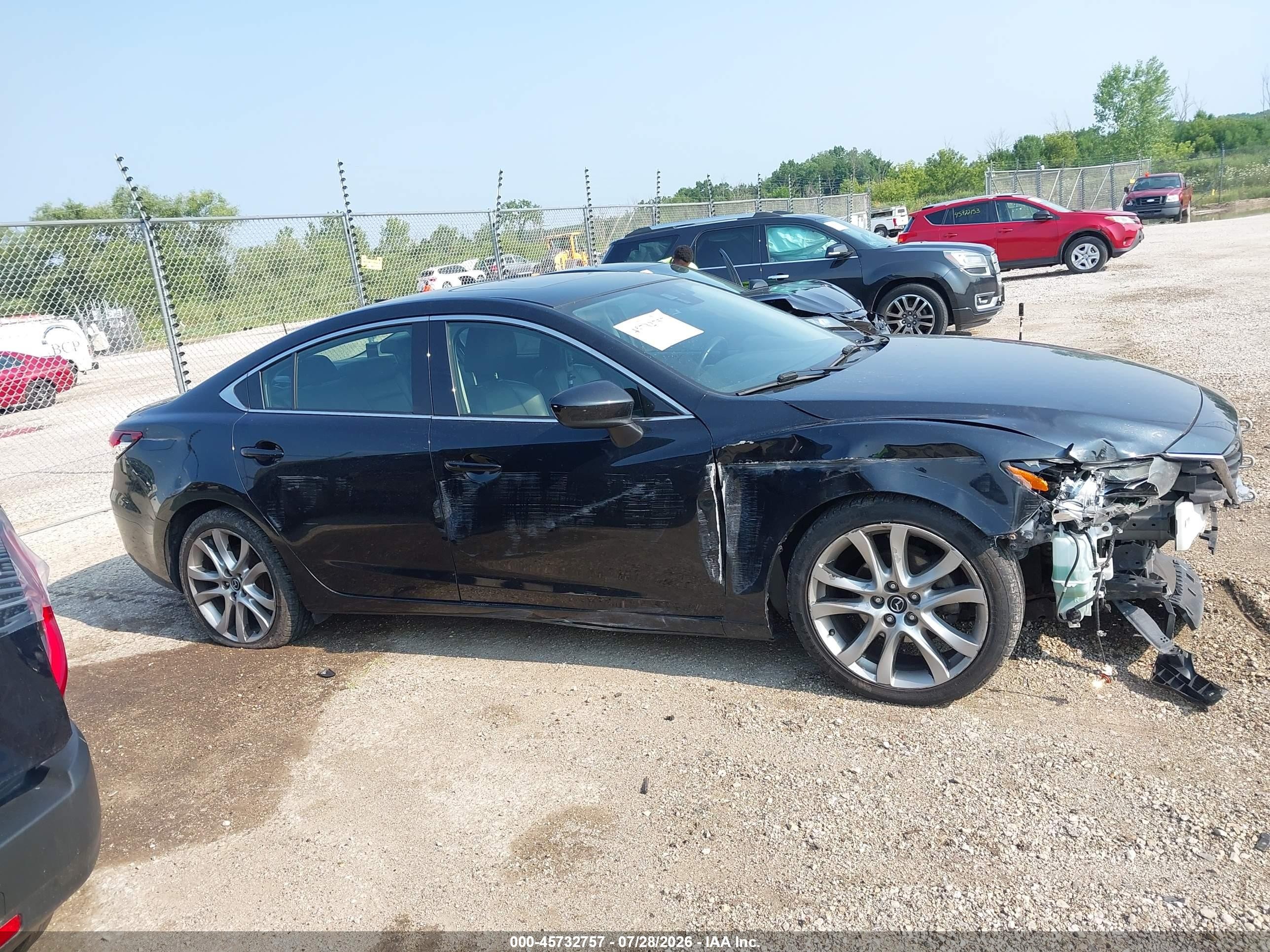 2015 Mazda Mazda6 I Grand Touring Black vin: JM1GJ1W57F1215446