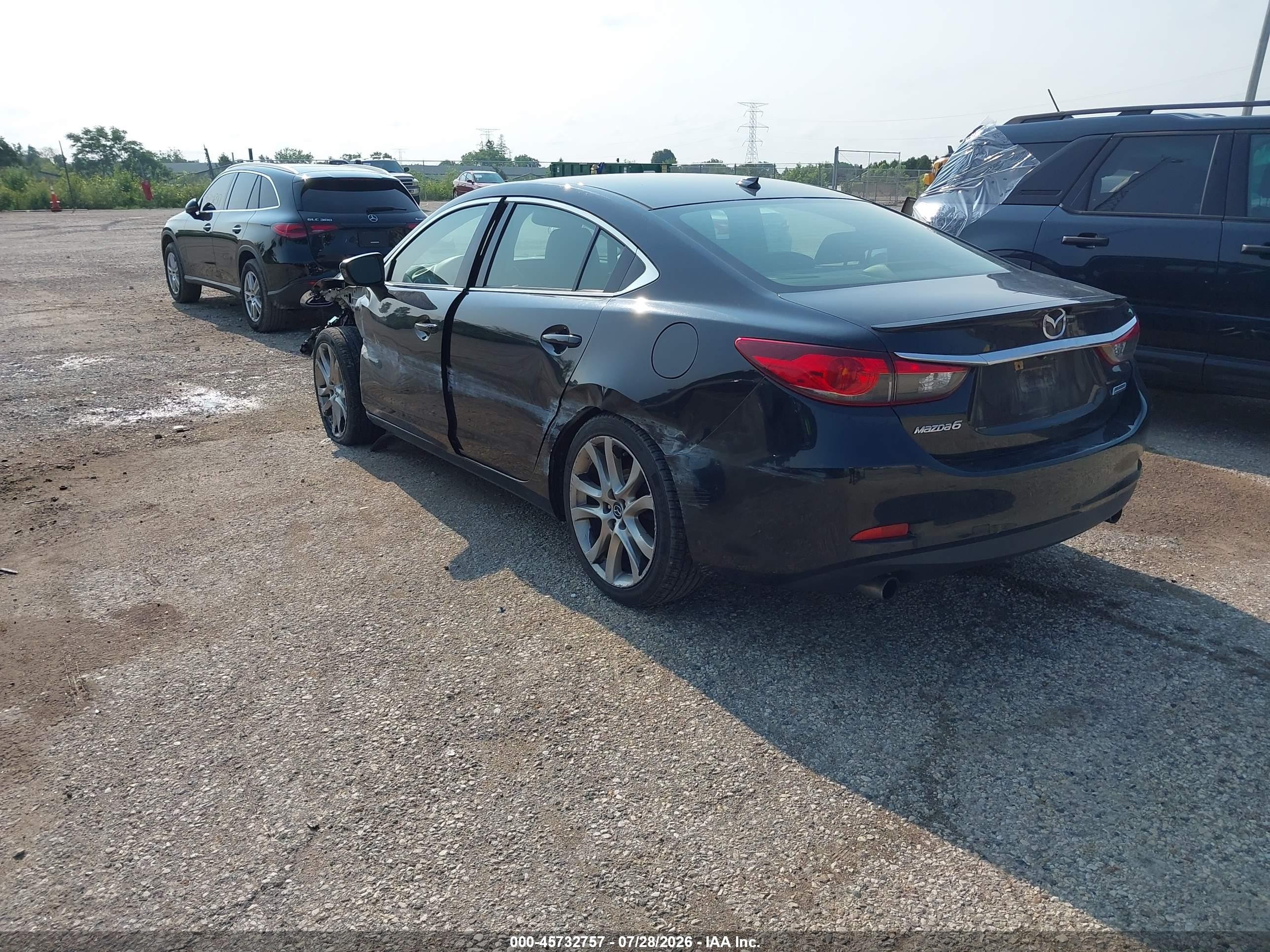 2015 Mazda Mazda6 I Grand Touring Black vin: JM1GJ1W57F1215446