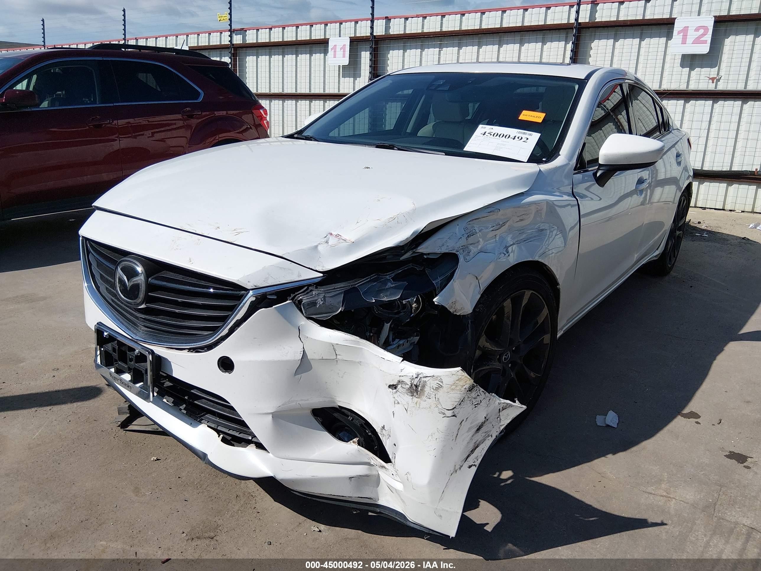 2015 Mazda Mazda6 I Grand Touring White vin: JM1GJ1W58F1197765