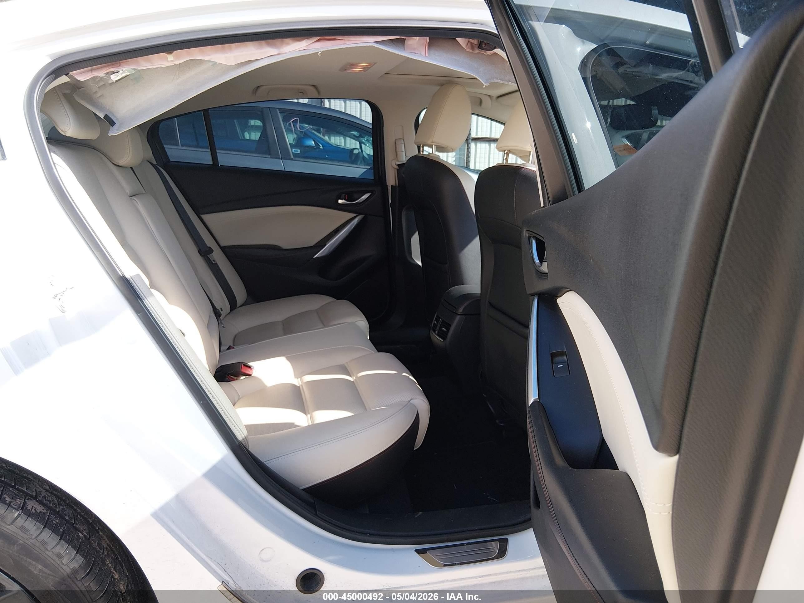 2015 Mazda Mazda6 I Grand Touring White vin: JM1GJ1W58F1197765