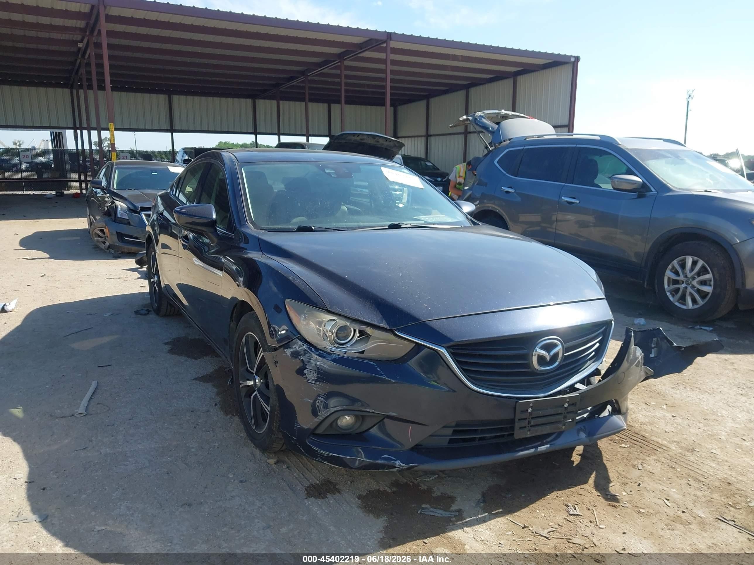 2015 Mazda Mazda6 I Grand Touring Dark Blue vin: JM1GJ1W58F1213480
