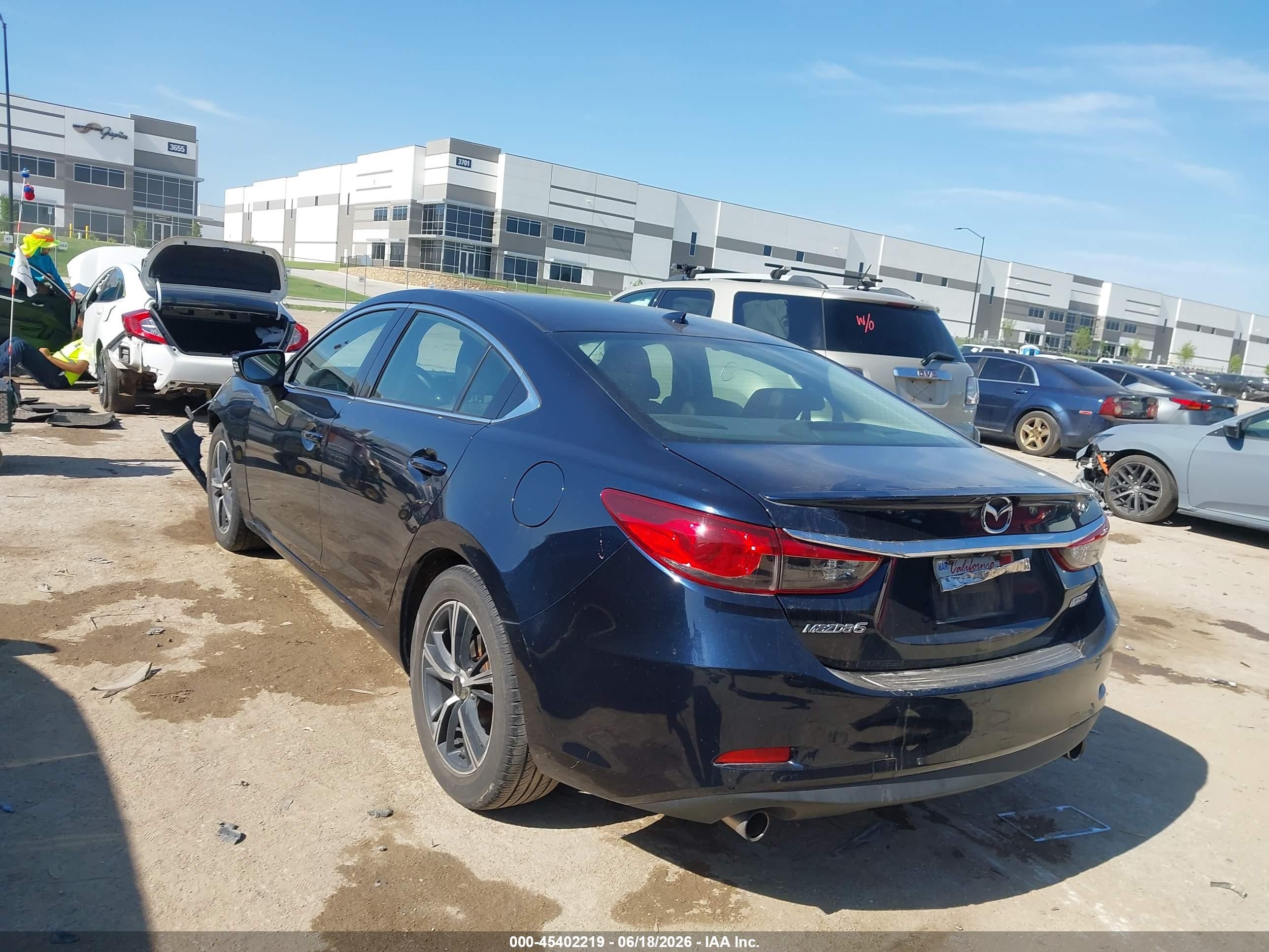 2015 Mazda Mazda6 I Grand Touring Dark Blue vin: JM1GJ1W58F1213480