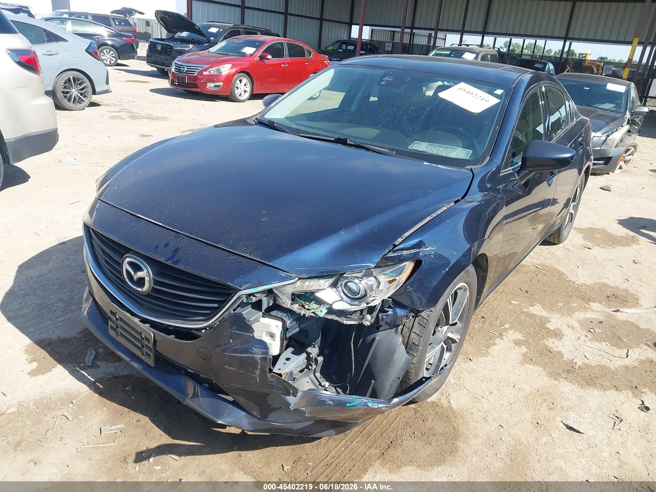 2015 Mazda Mazda6 I Grand Touring Dark Blue vin: JM1GJ1W58F1213480
