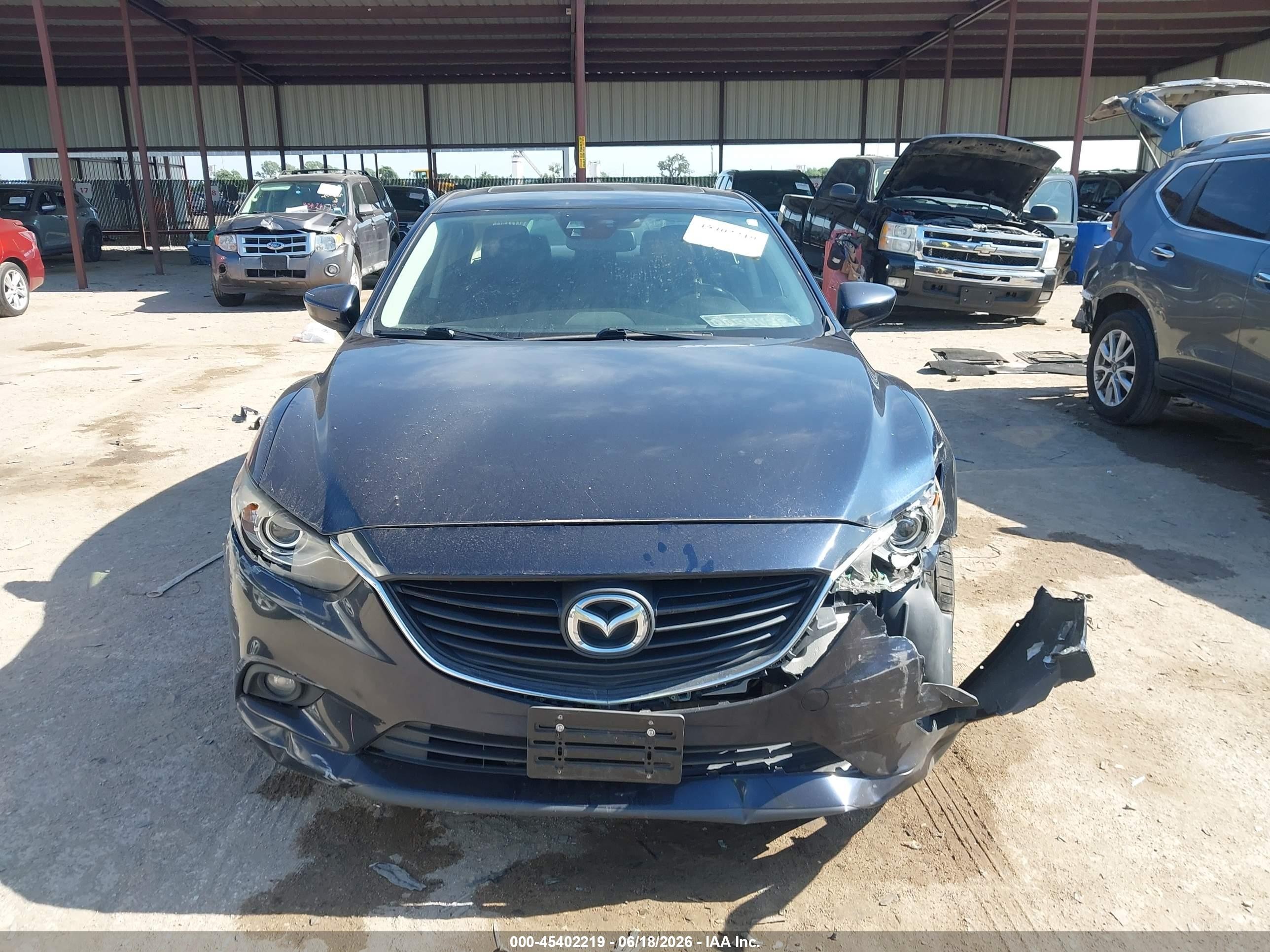 2015 Mazda Mazda6 I Grand Touring Dark Blue vin: JM1GJ1W58F1213480