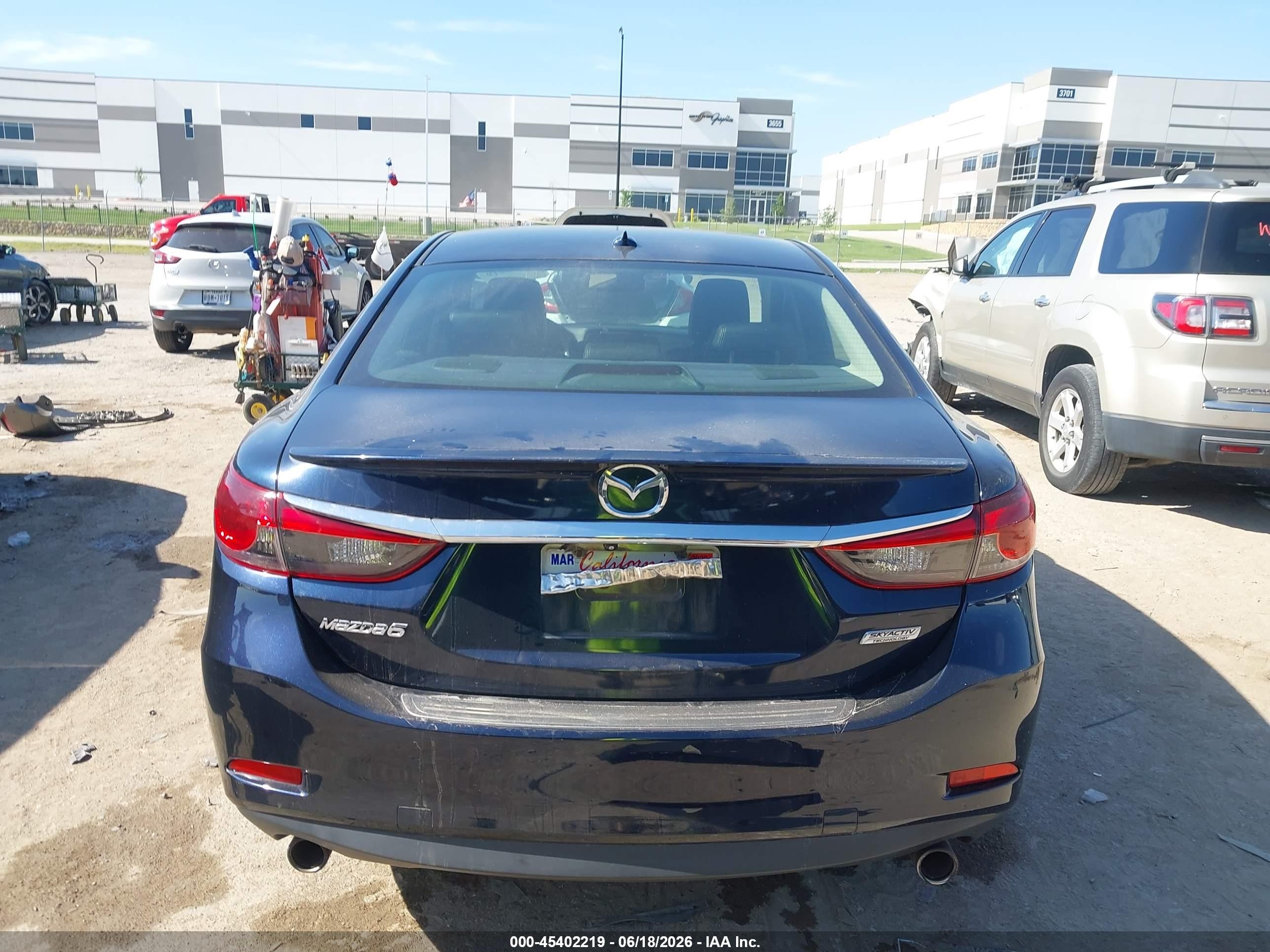 2015 Mazda Mazda6 I Grand Touring Dark Blue vin: JM1GJ1W58F1213480