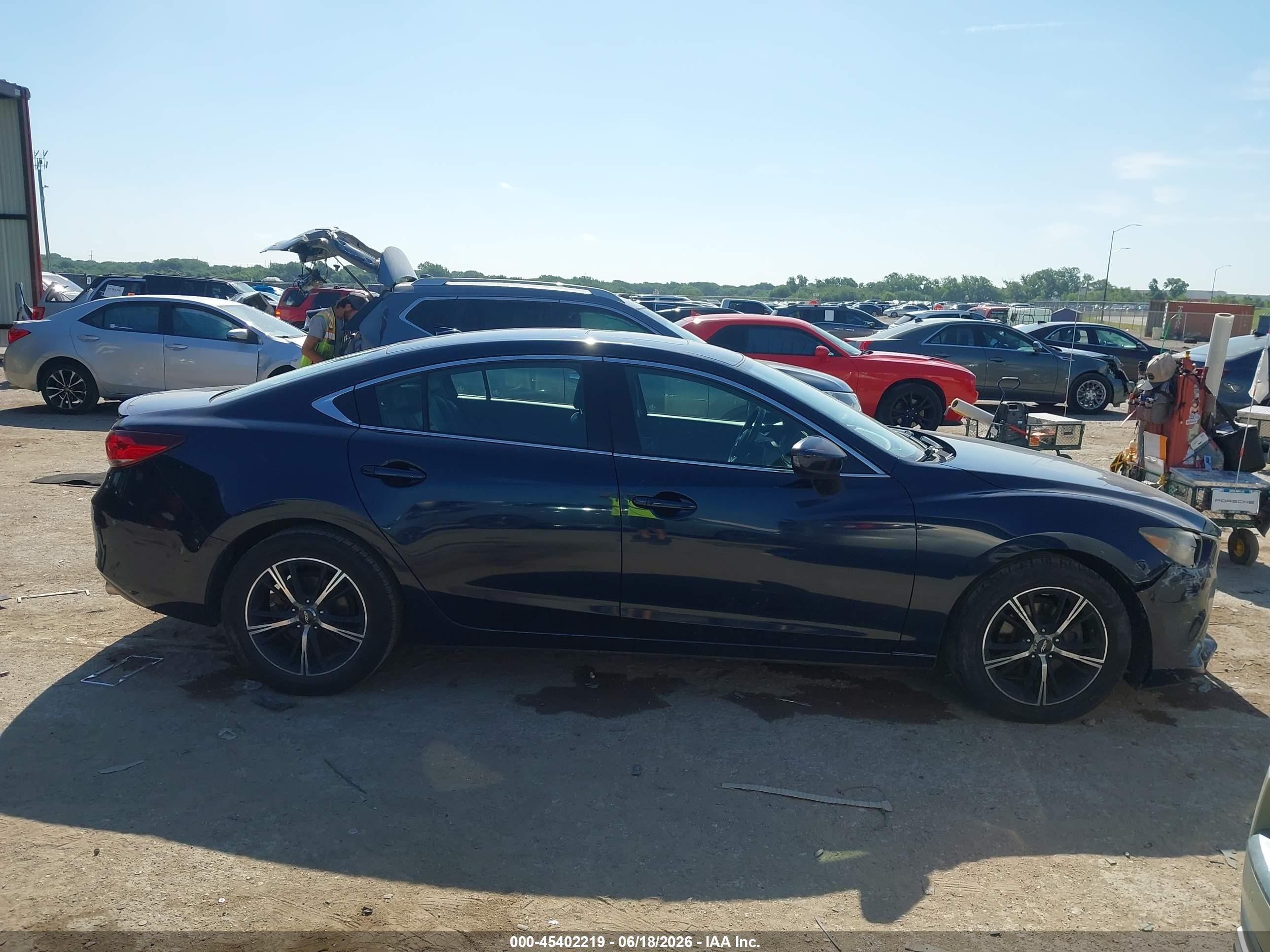 2015 Mazda Mazda6 I Grand Touring Dark Blue vin: JM1GJ1W58F1213480