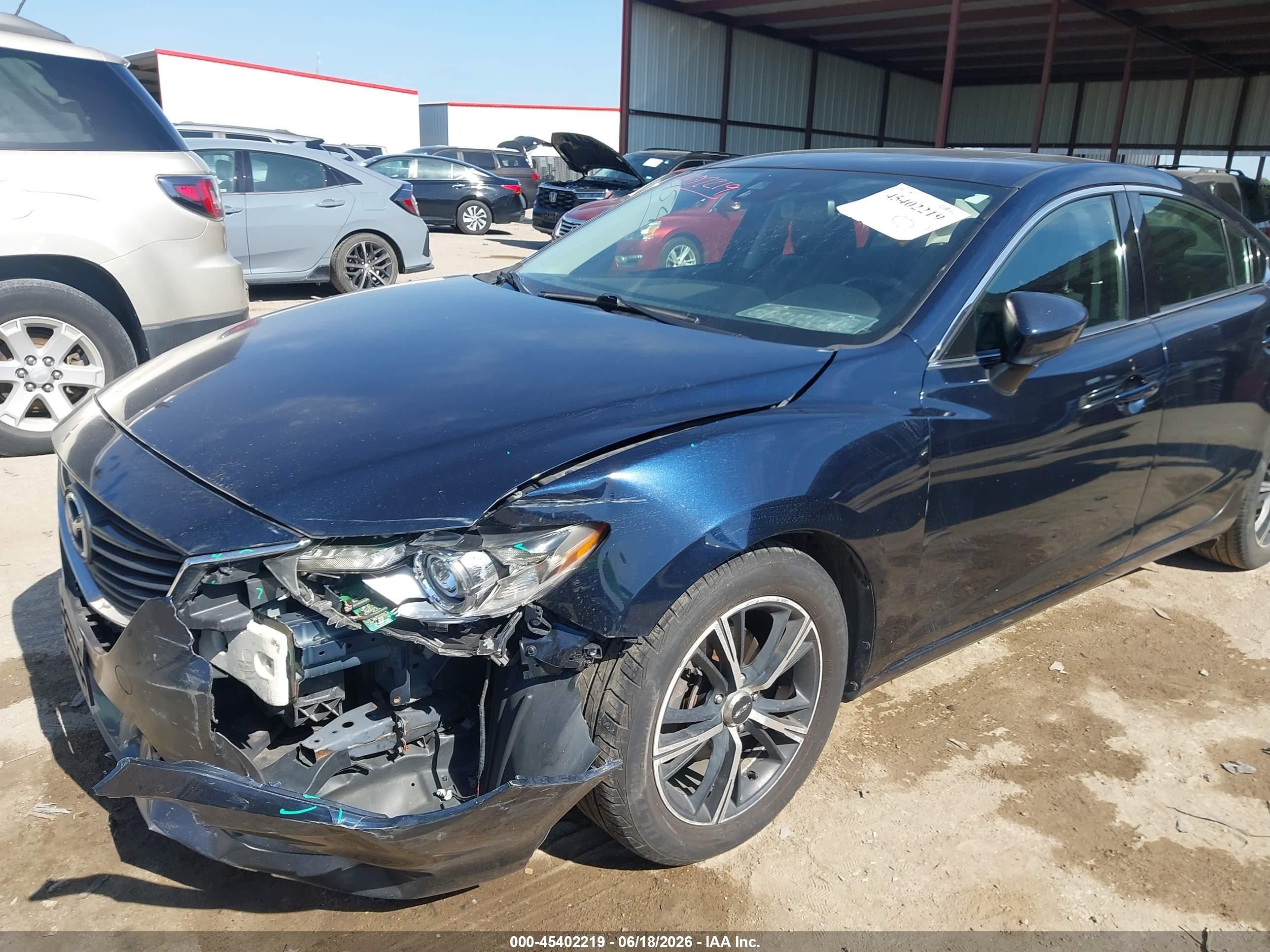 2015 Mazda Mazda6 I Grand Touring Dark Blue vin: JM1GJ1W58F1213480