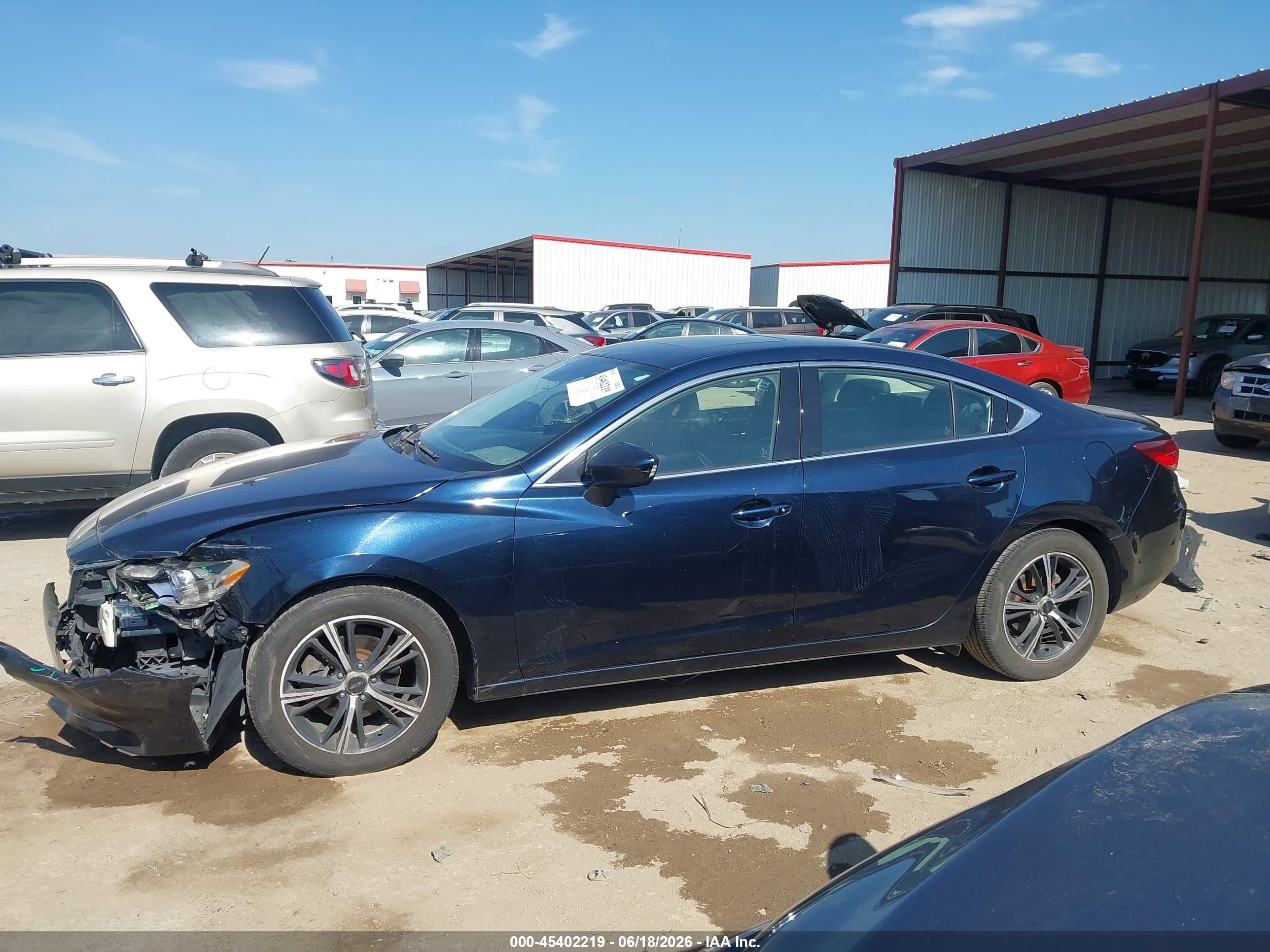 2015 Mazda Mazda6 I Grand Touring Dark Blue vin: JM1GJ1W58F1213480