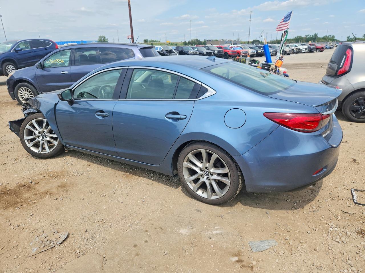 2015 Mazda 6 Grand Touring Blue vin: JM1GJ1W58F1213589