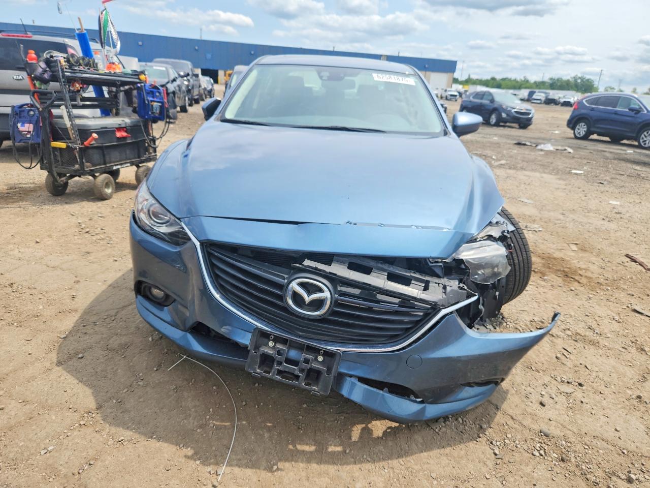 2015 Mazda 6 Grand Touring Blue vin: JM1GJ1W58F1213589