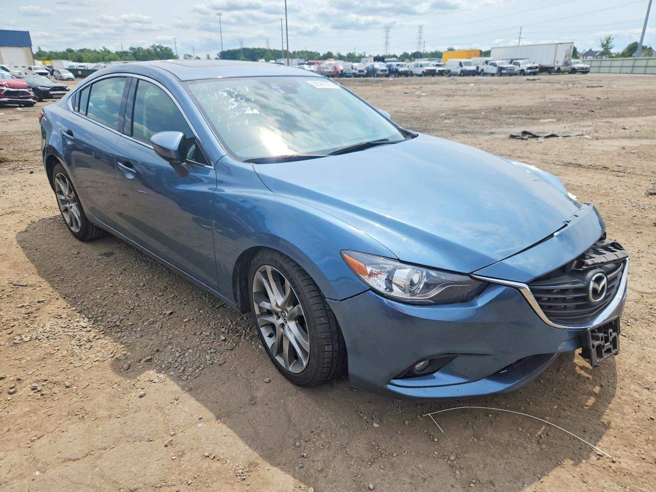 2015 Mazda 6 Grand Touring Blue vin: JM1GJ1W58F1213589