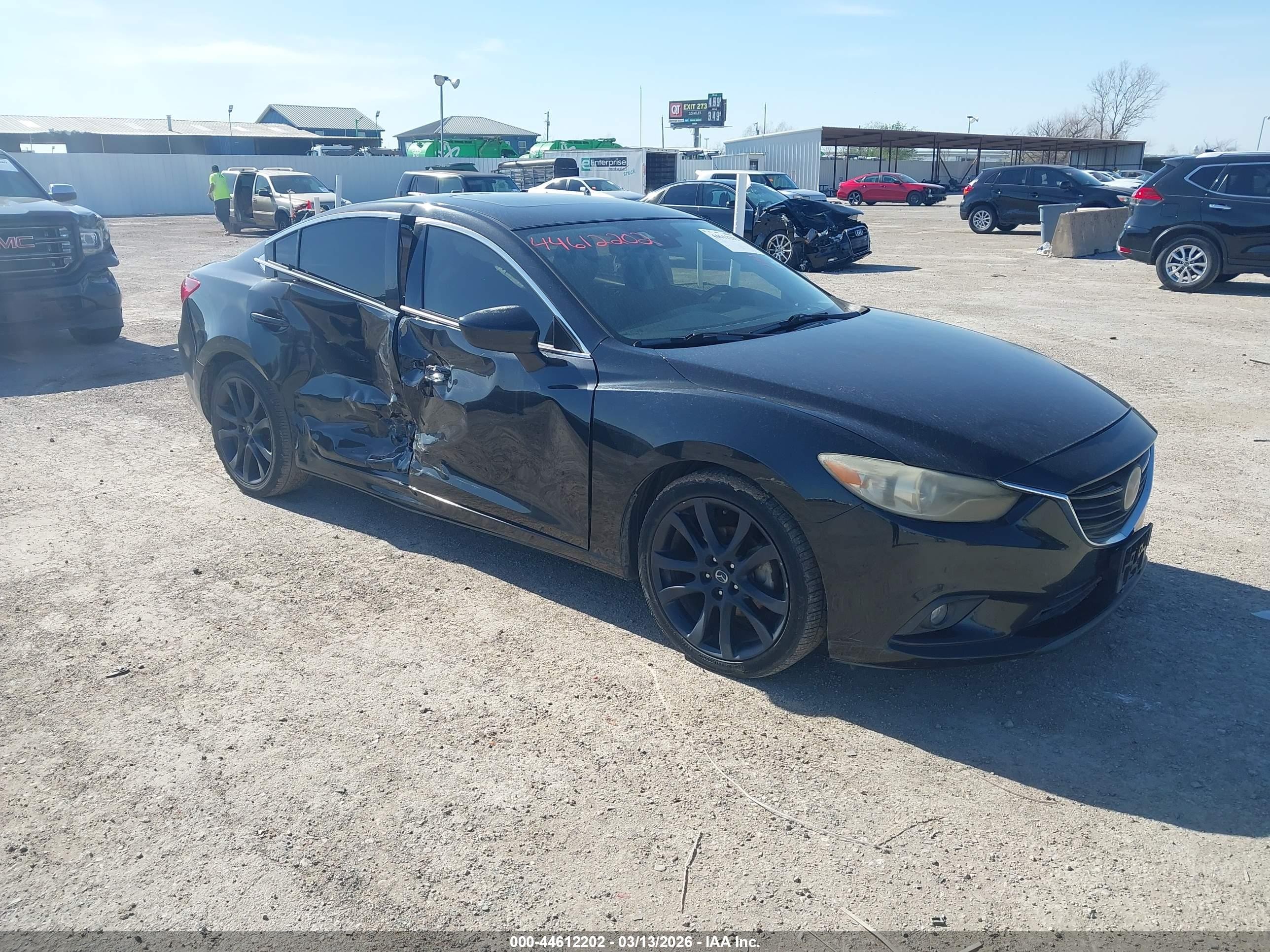 2014 Mazda Mazda6 I Grand Touring Черный vin: JM1GJ1W59E1102547