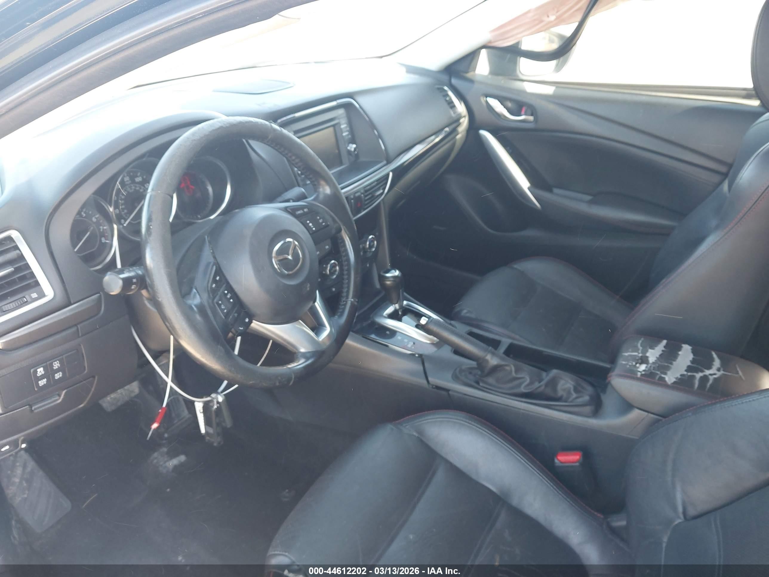 2014 Mazda Mazda6 I Grand Touring Черный vin: JM1GJ1W59E1102547