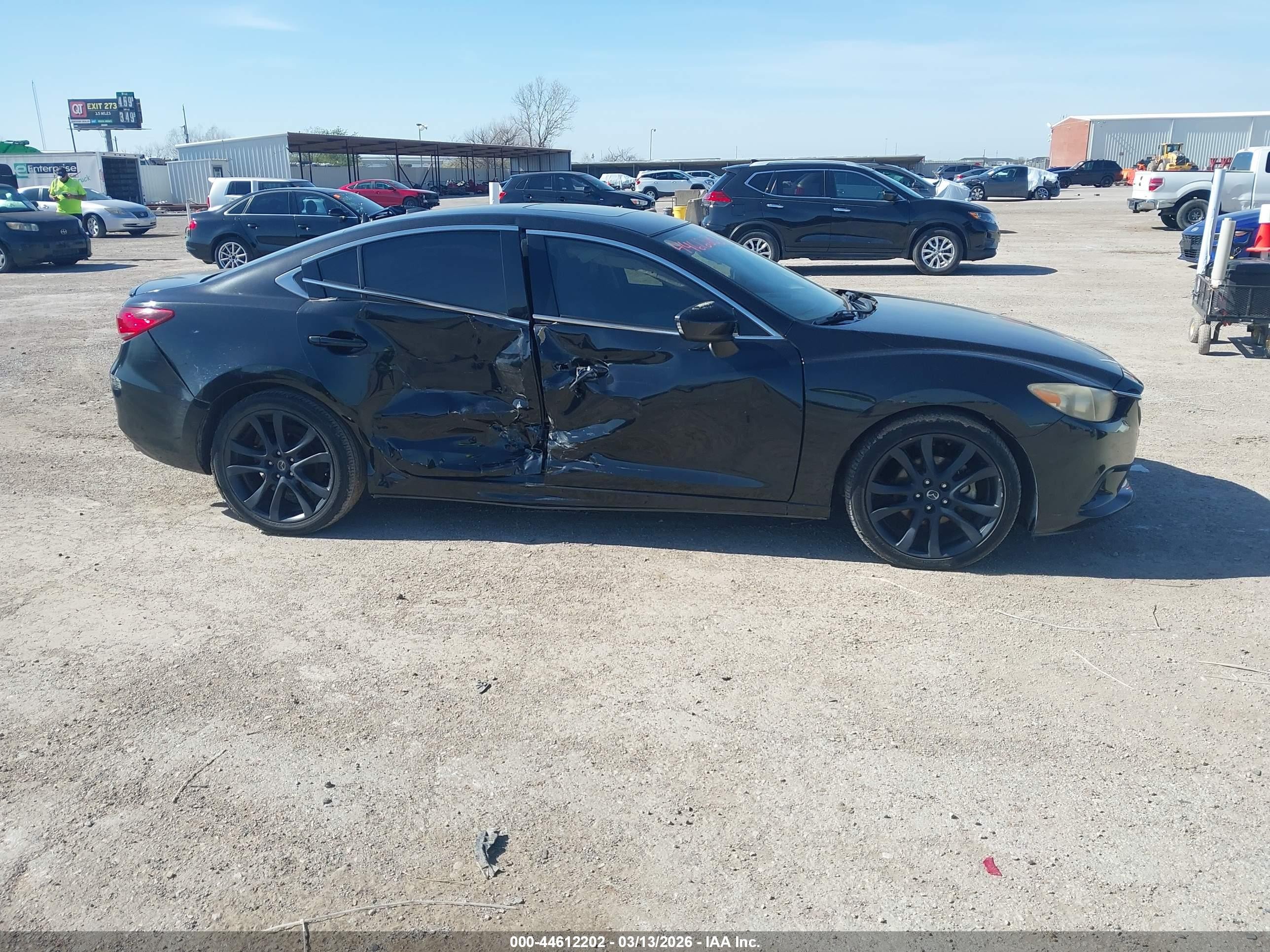 2014 Mazda Mazda6 I Grand Touring Черный vin: JM1GJ1W59E1102547