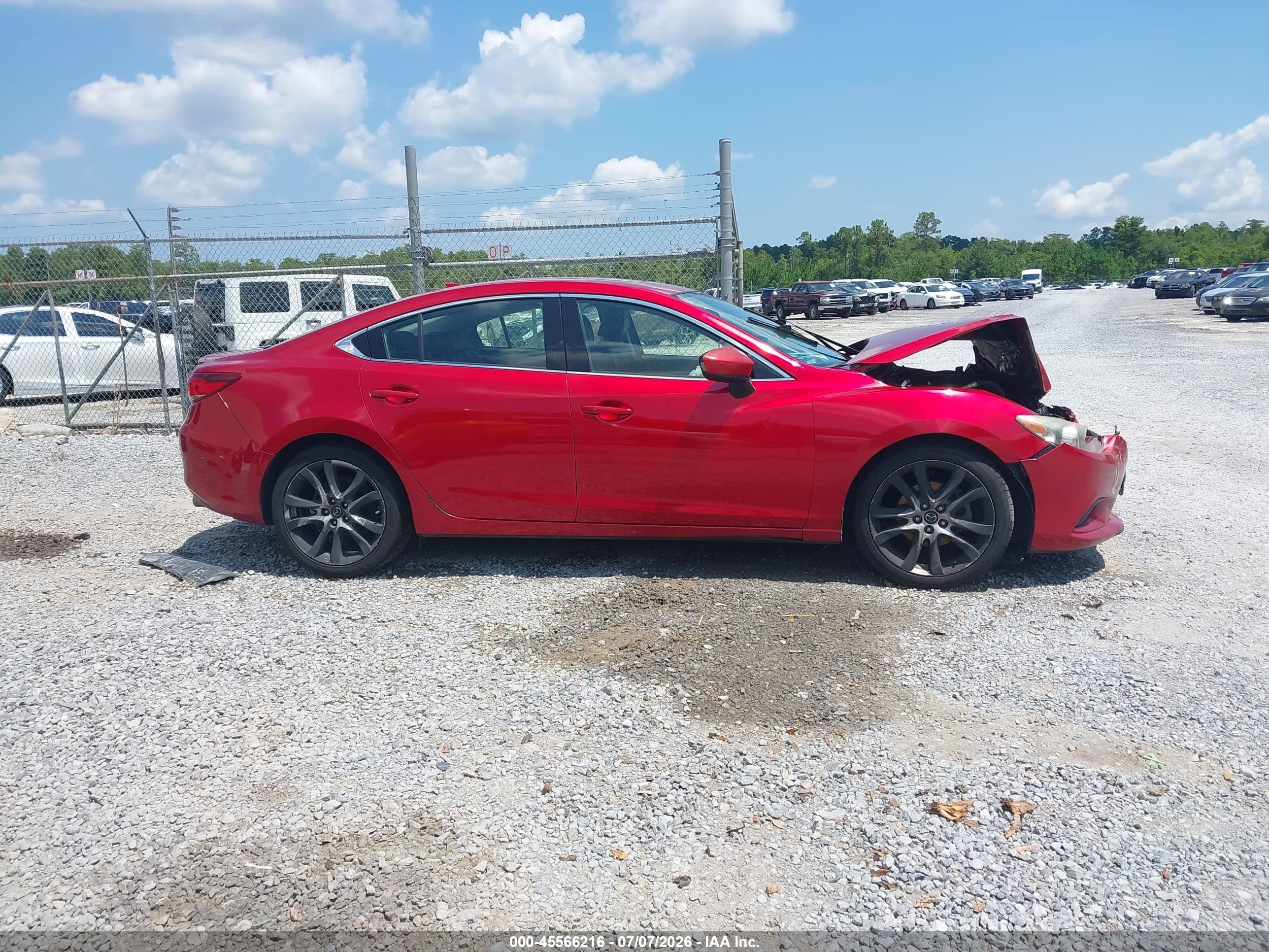2015 Mazda Mazda6 I Grand Touring Red vin: JM1GJ1W59F1190713