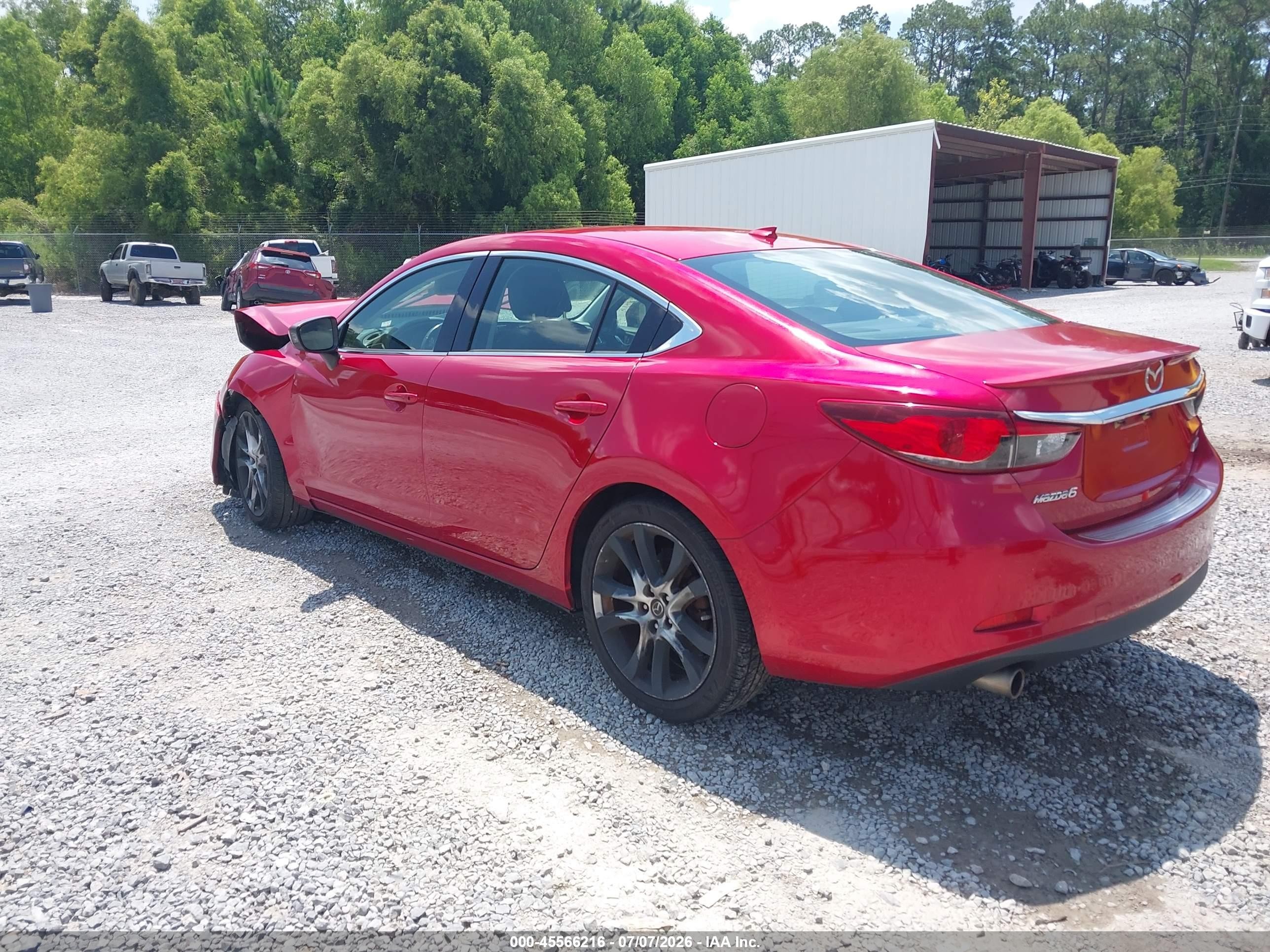 2015 Mazda Mazda6 I Grand Touring Red vin: JM1GJ1W59F1190713