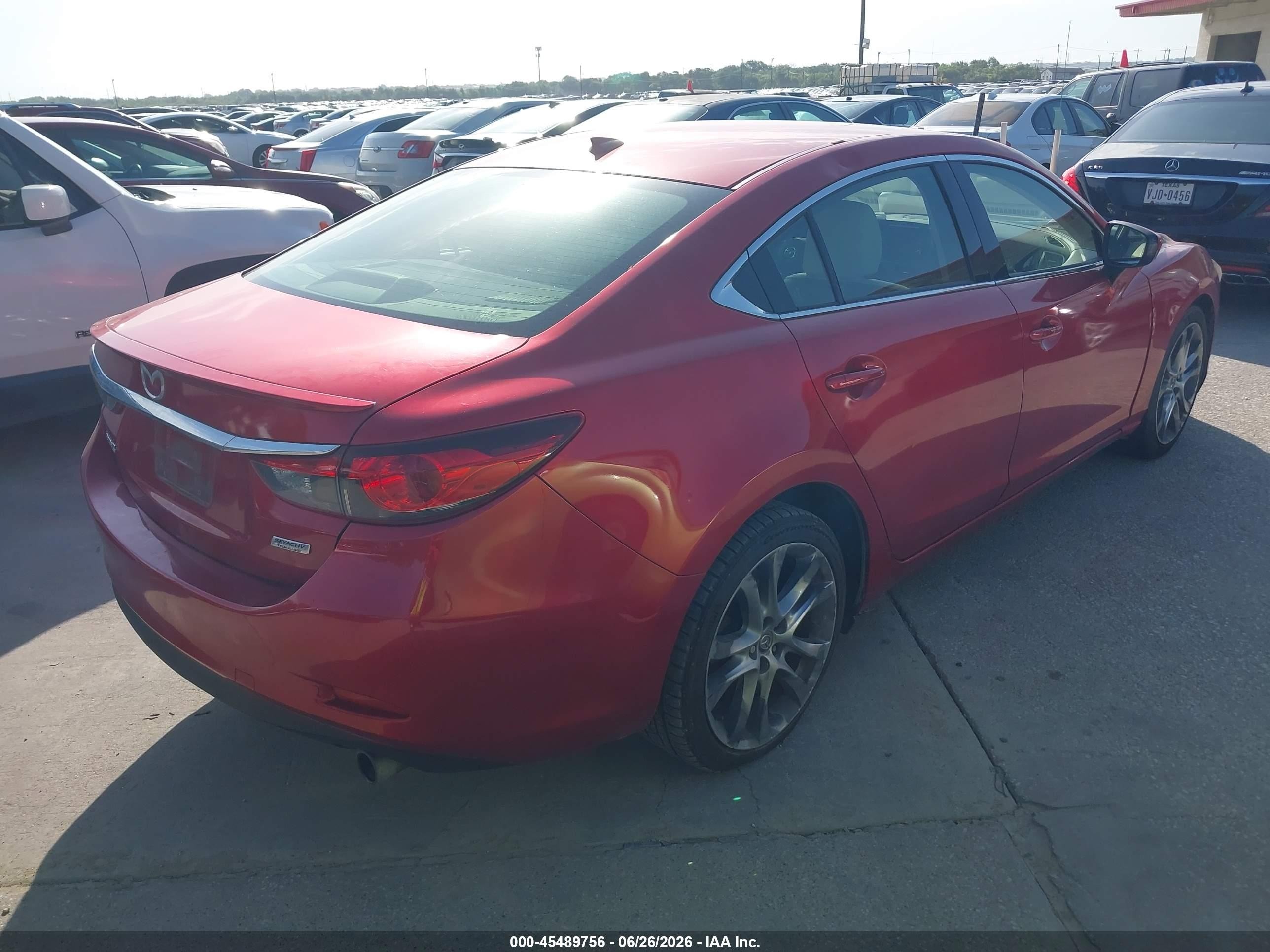 2015 Mazda Mazda6 I Grand Touring Red vin: JM1GJ1W59F1191666