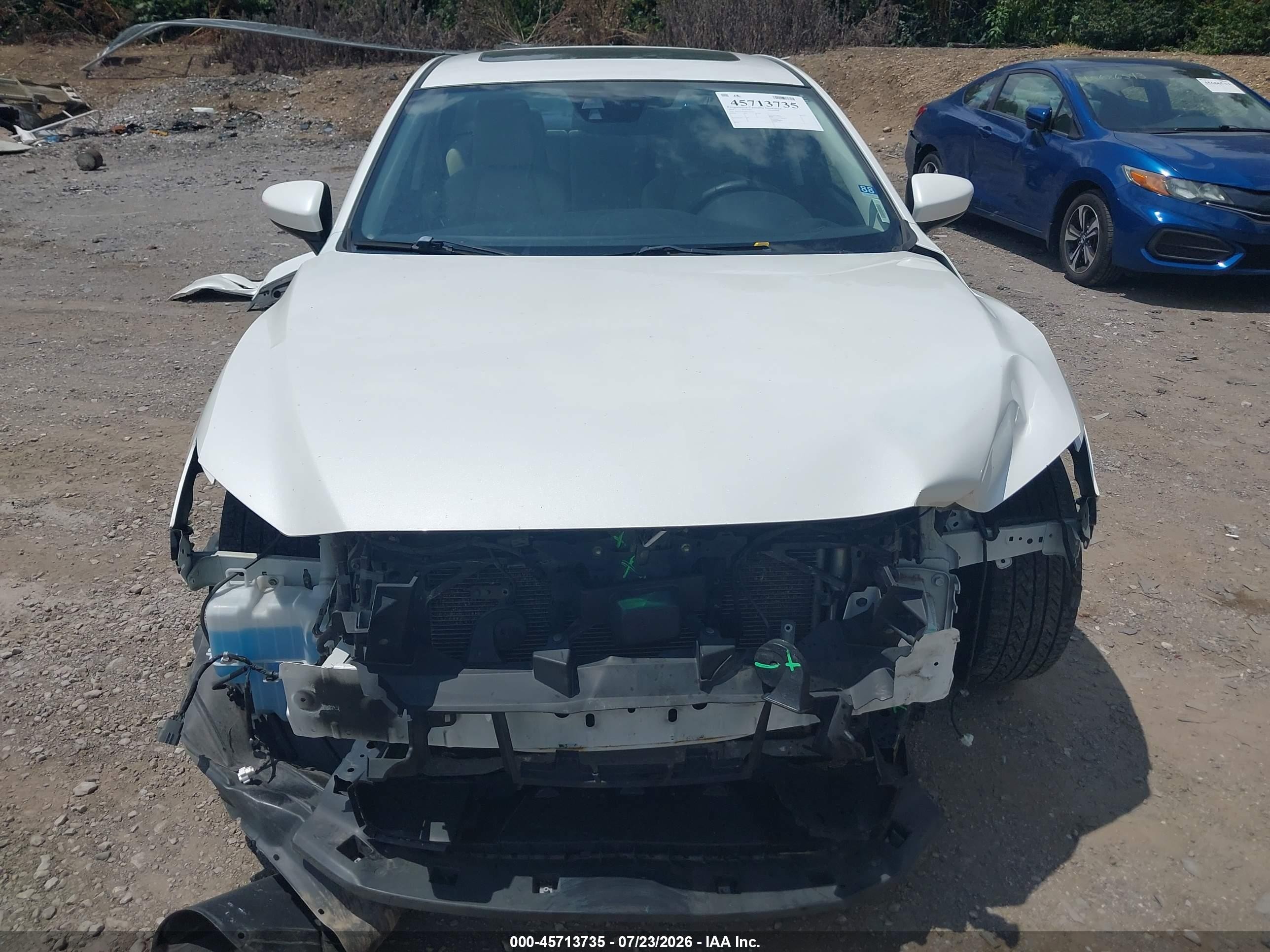 2014 Mazda Mazda6 I Grand Touring White vin: JM1GJ1W5XE1107143