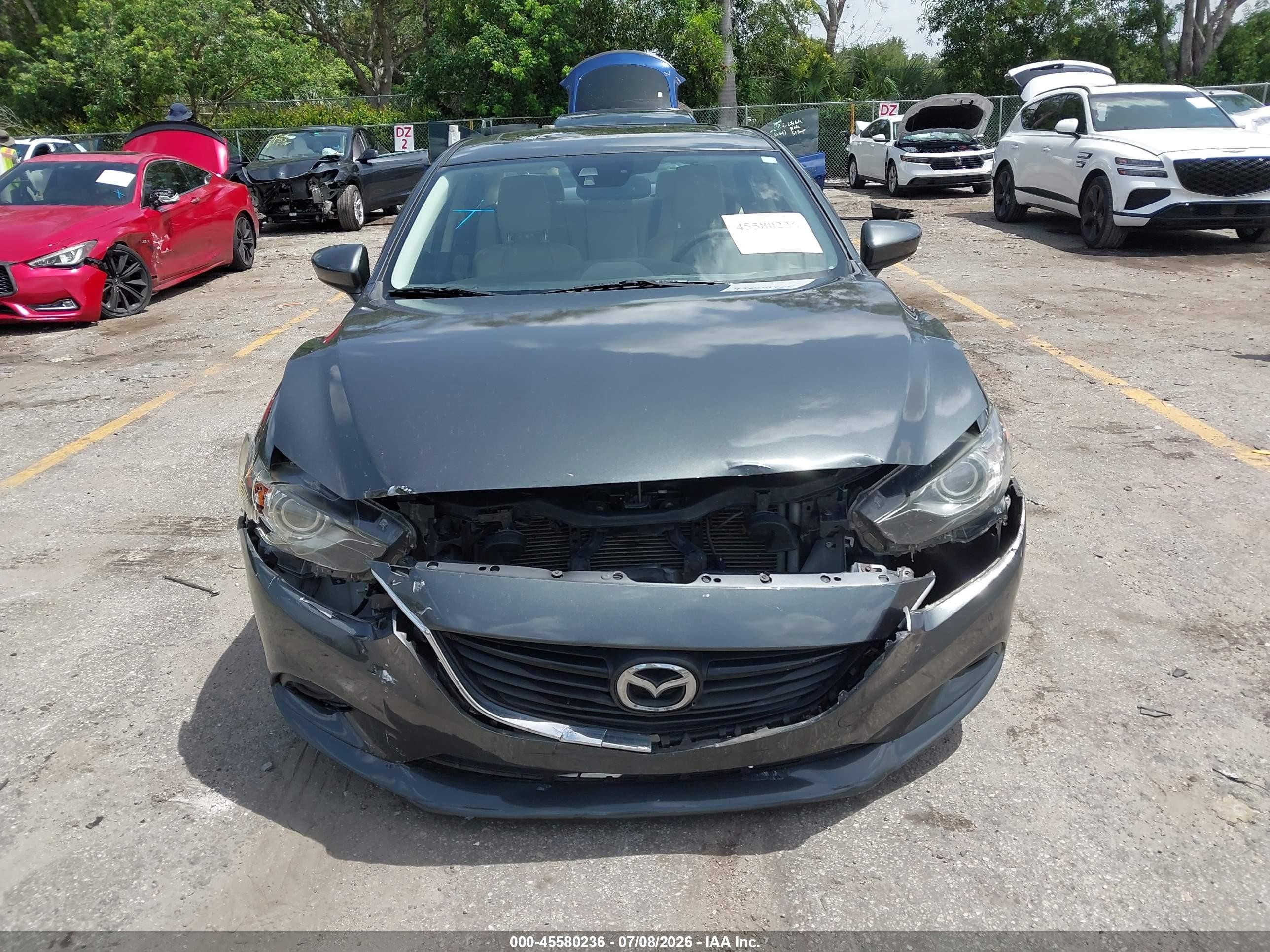 2015 Mazda Mazda6 I Grand Touring Gray vin: JM1GJ1W5XF1181812