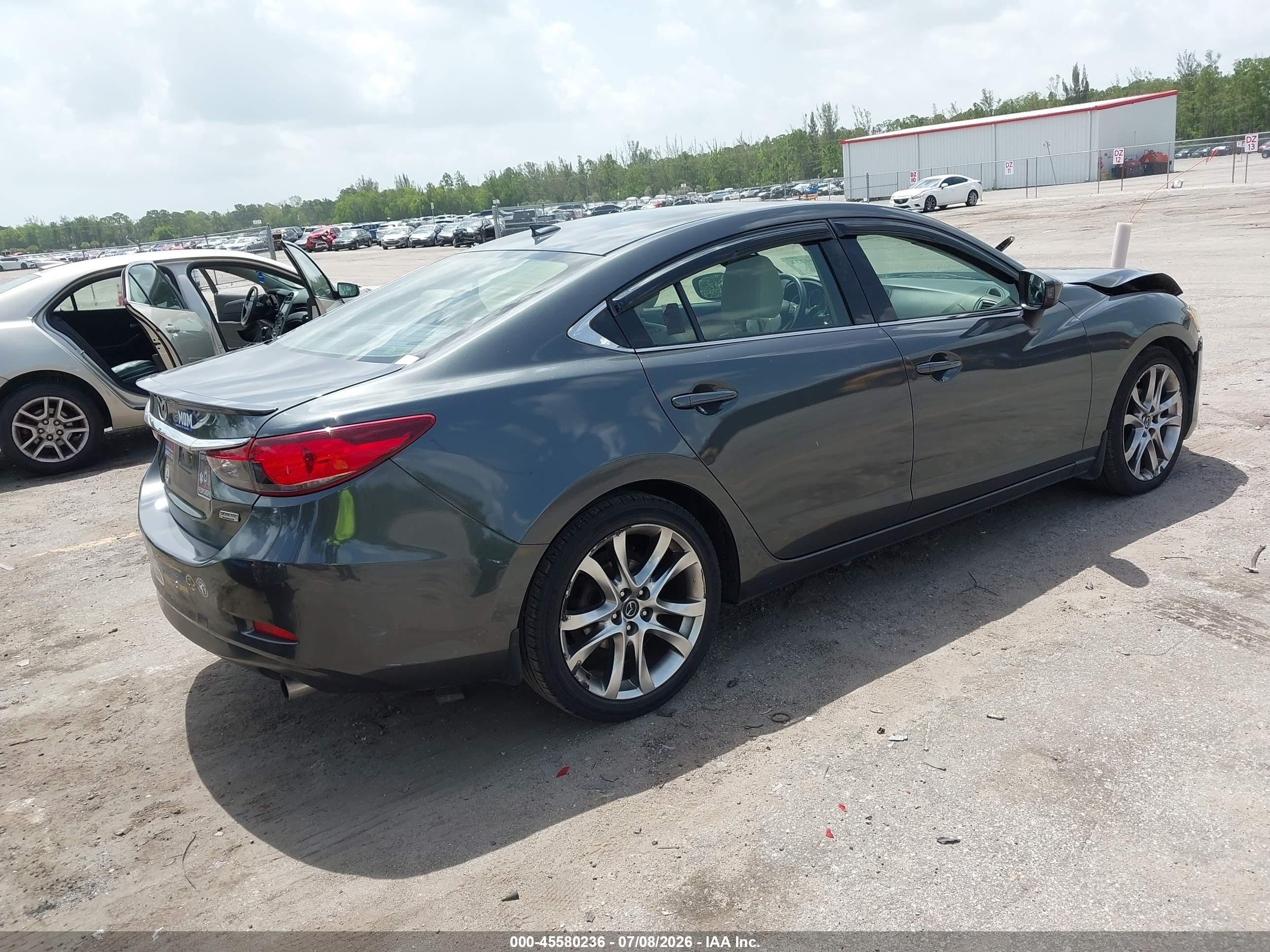 2015 Mazda Mazda6 I Grand Touring Gray vin: JM1GJ1W5XF1181812