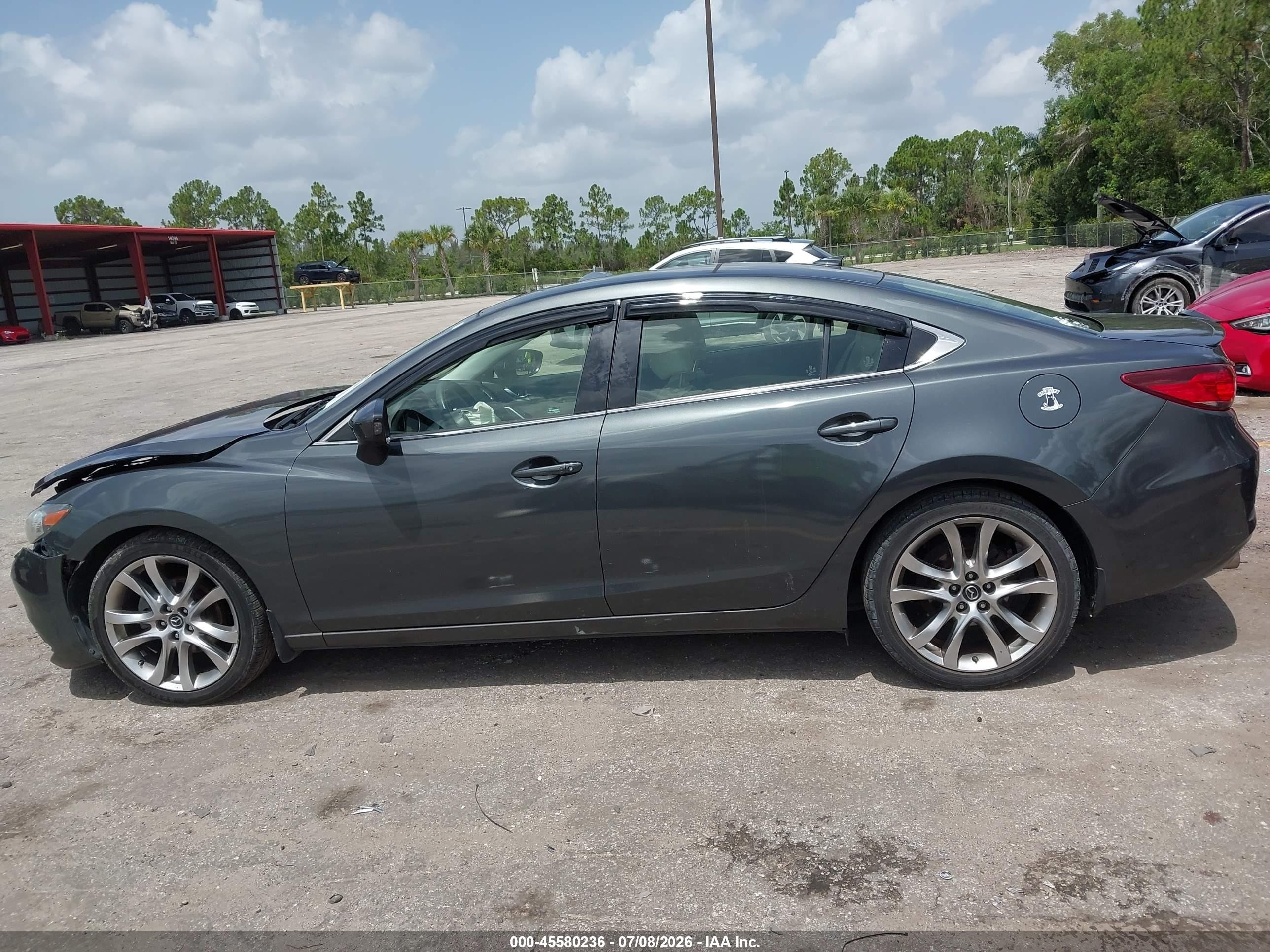 2015 Mazda Mazda6 I Grand Touring Gray vin: JM1GJ1W5XF1181812