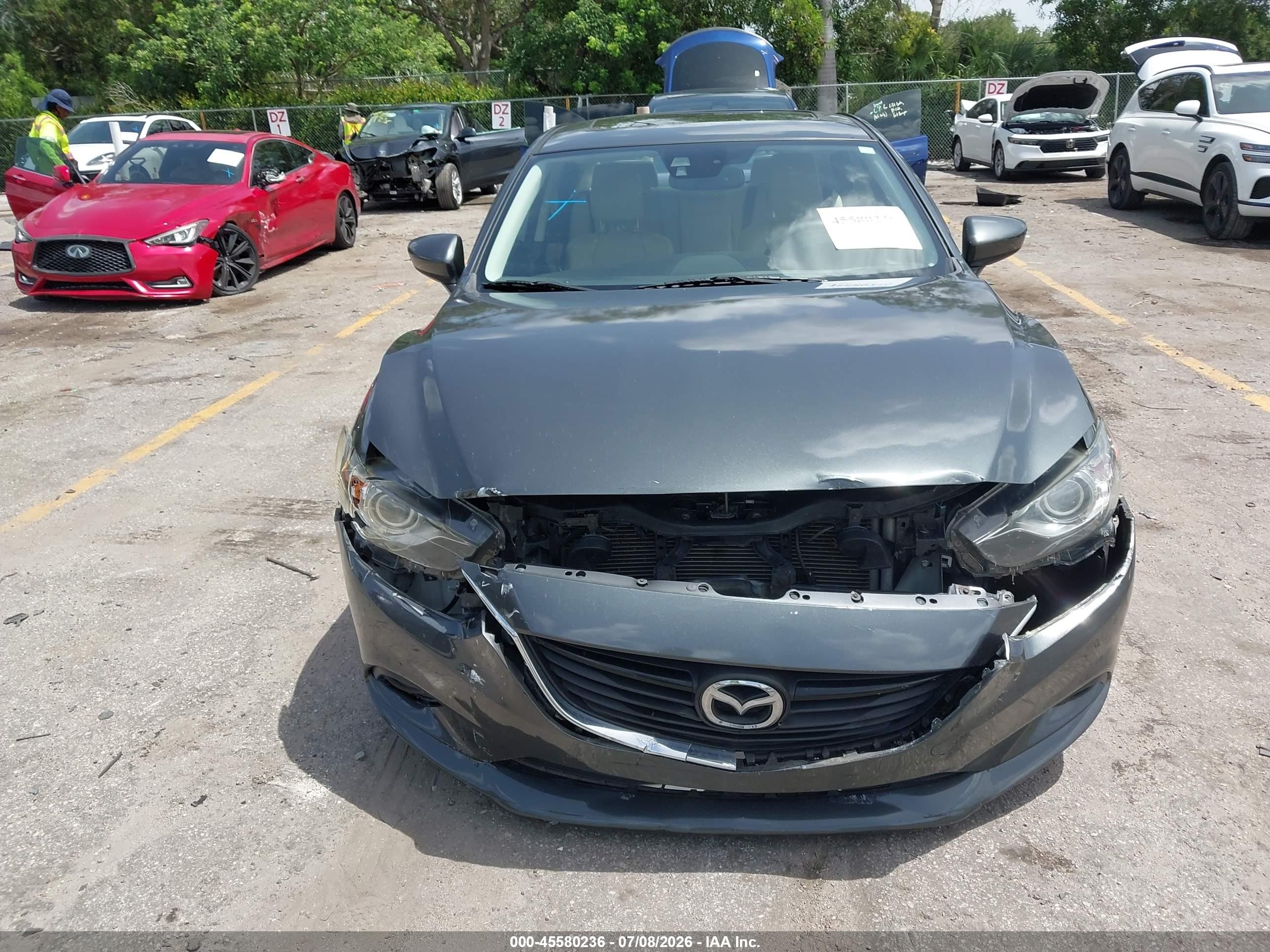 2015 Mazda Mazda6 I Grand Touring Gray vin: JM1GJ1W5XF1181812