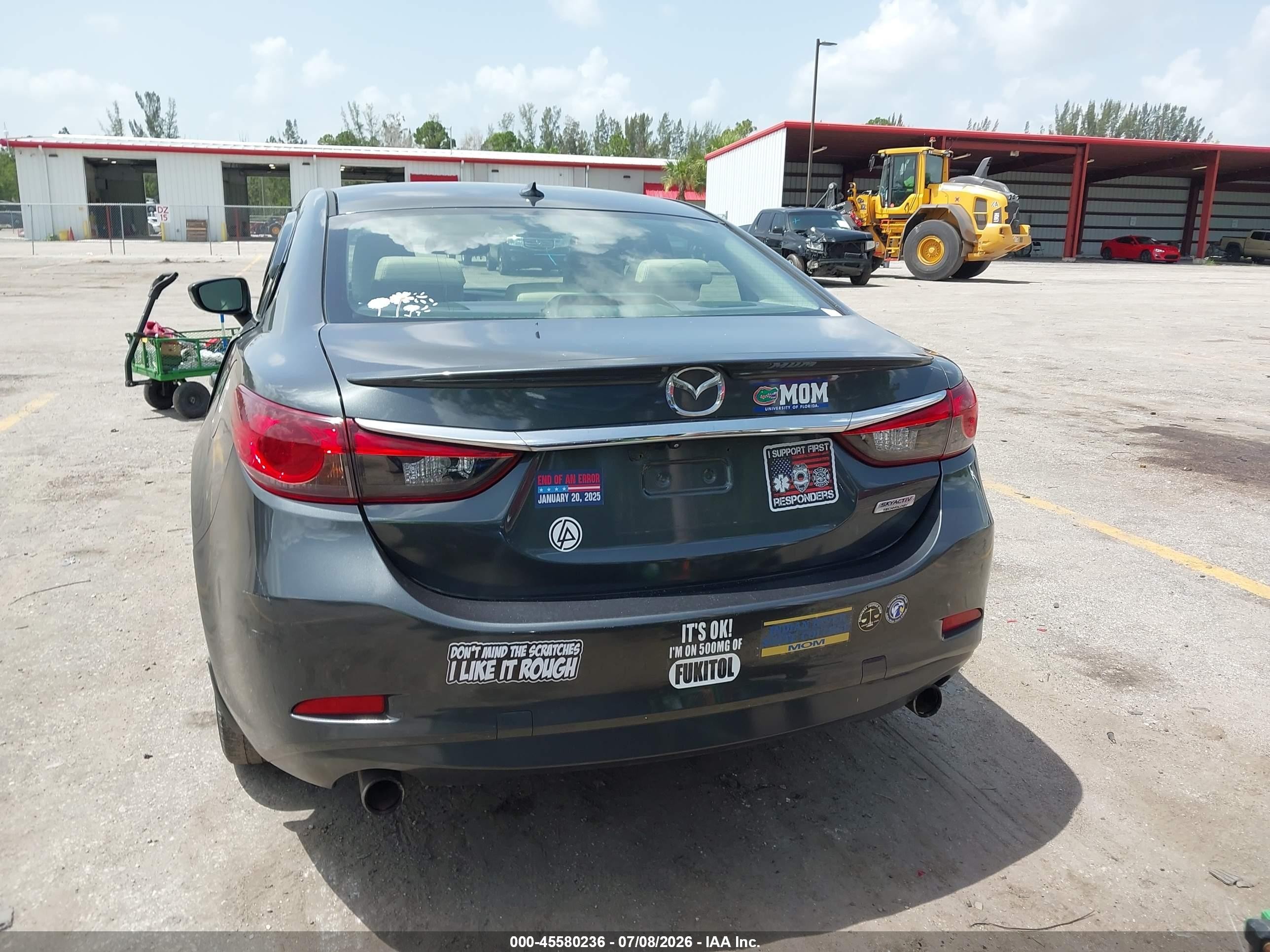 2015 Mazda Mazda6 I Grand Touring Gray vin: JM1GJ1W5XF1181812